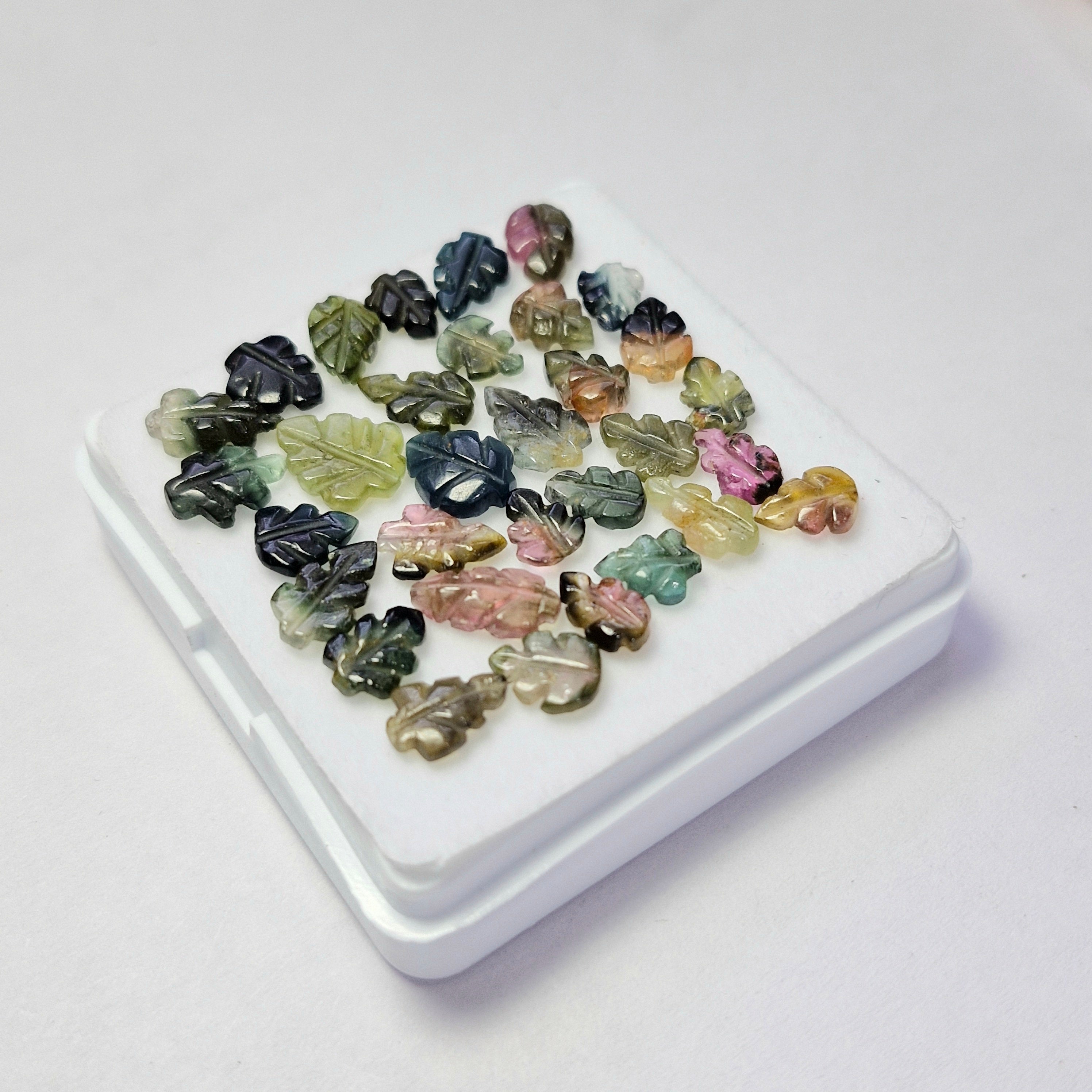 21.2cts Of Natural Tourmaline Leaf | Size: 7-10mm | 32pcs
