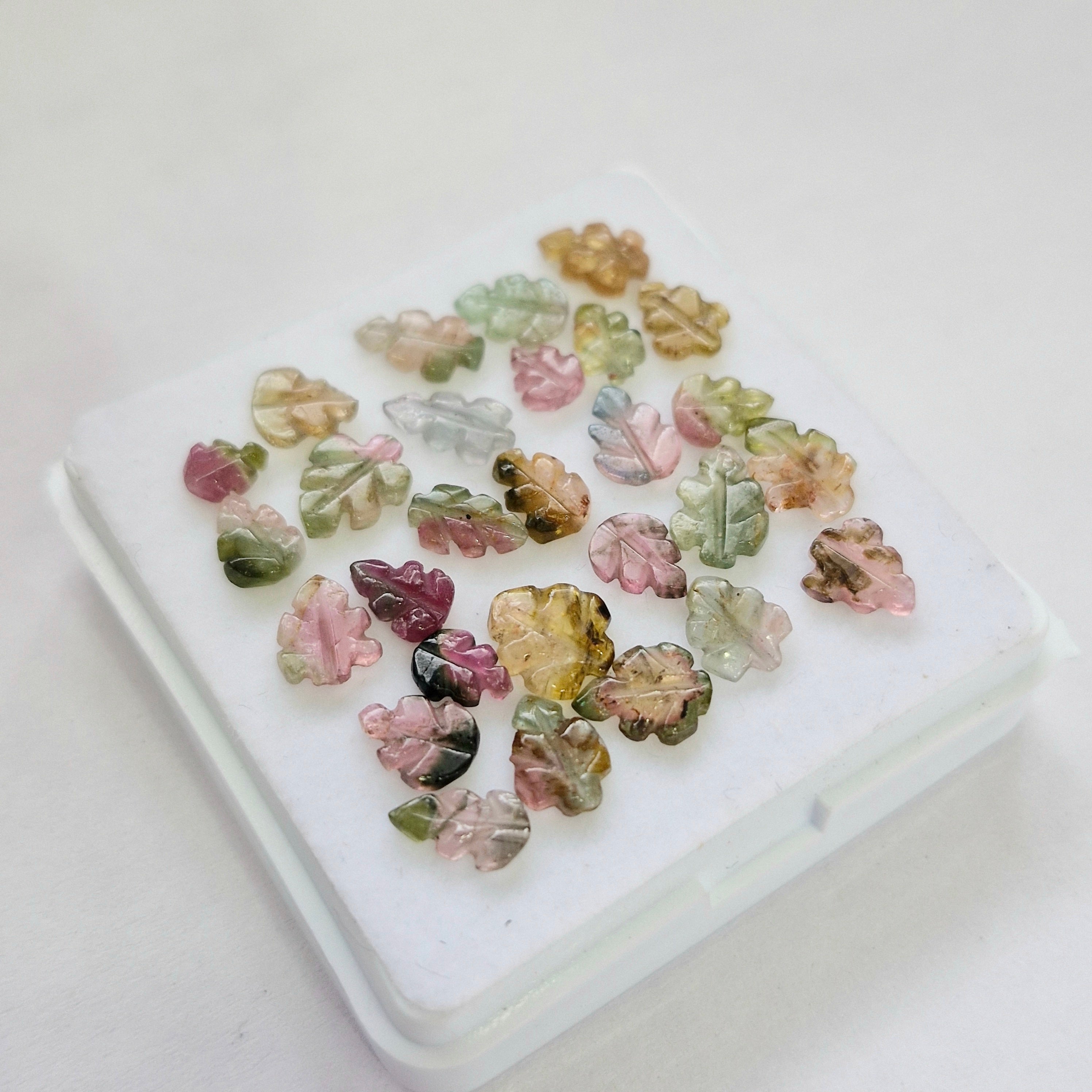 14.1cts Of Natural Tourmaline Leaf | Size: 6-10mm | 28pcs