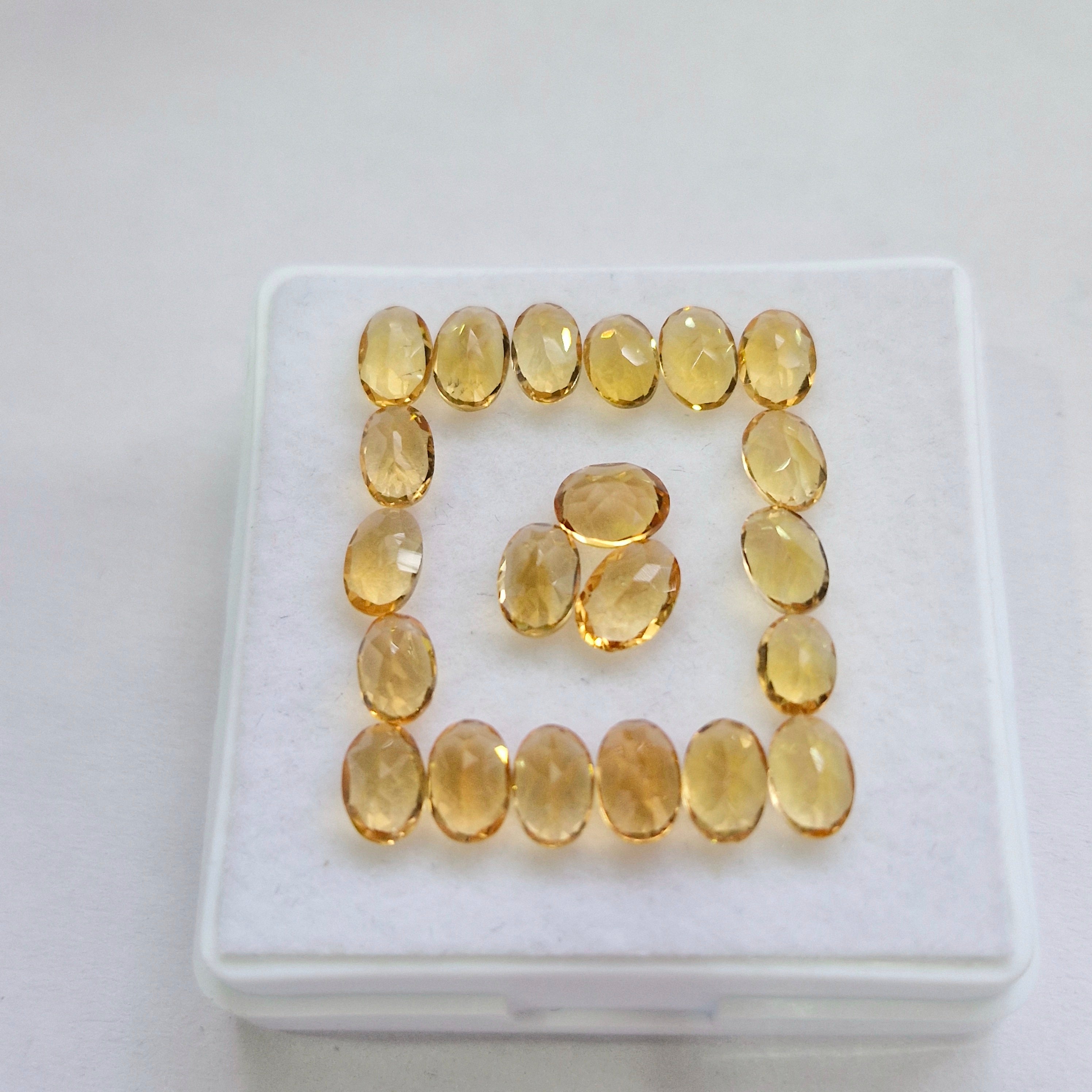 9.3cts Of Natural Citrine Faceted | Oval | Size: 6x4mm | 21pcs