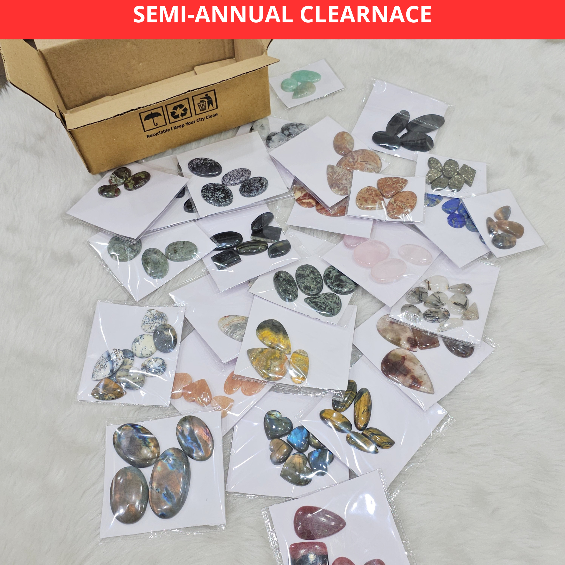 30 Set of Limited Gemstone Pack V.2 | 100 pcs | 1 KG