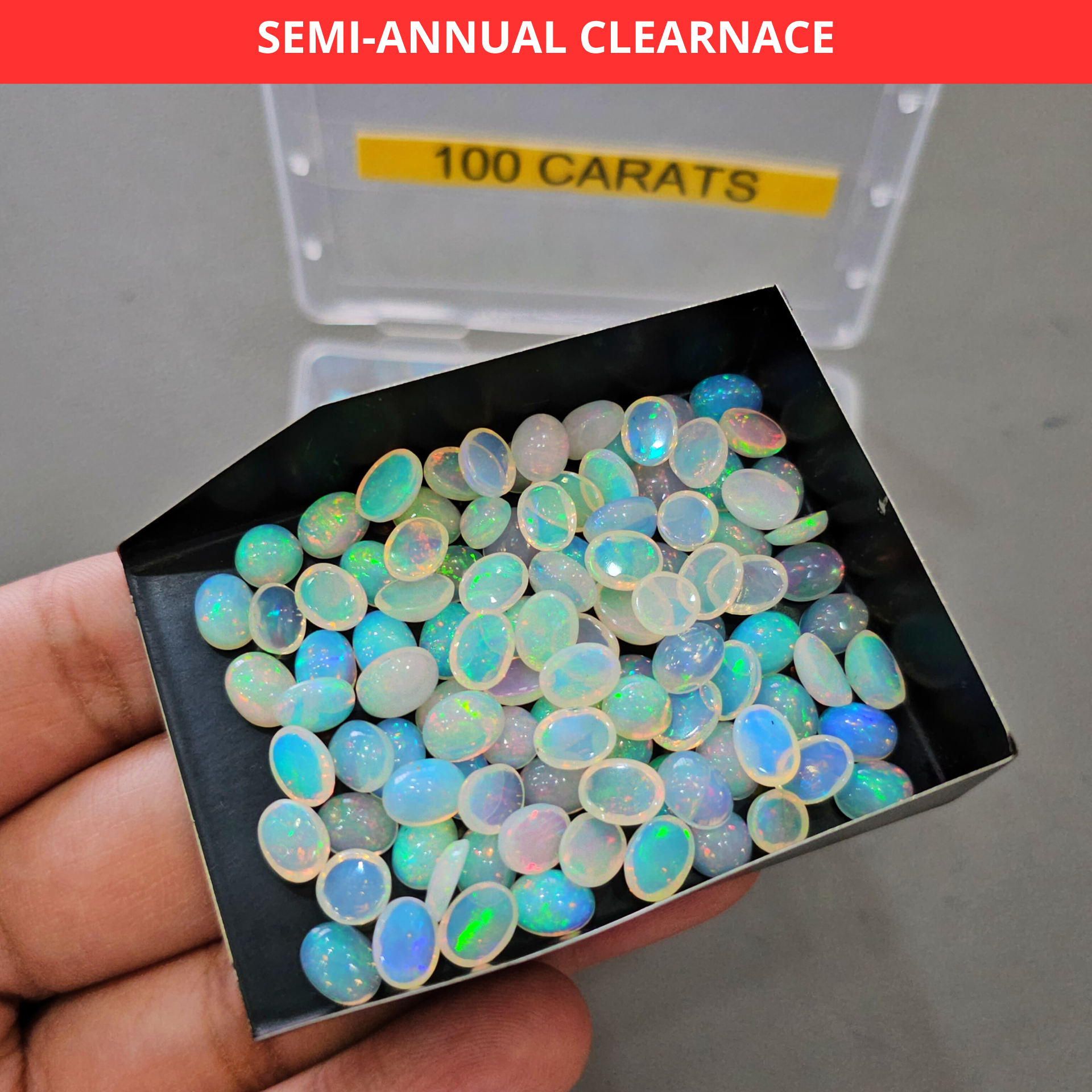 100 Carats of High Quality Natural Opals | 7mm to 9mm | 100 Pcs approx