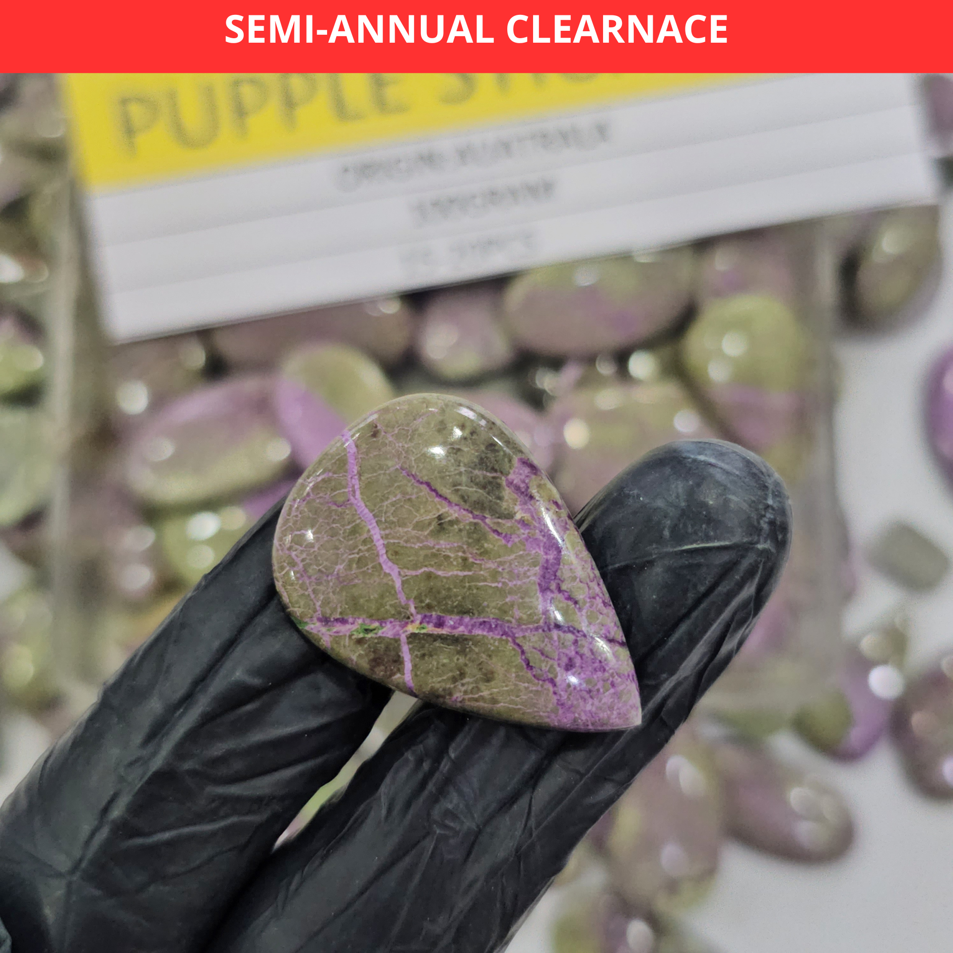 100Gram Natural Purple Stichtite | 15–45mm | 15–20 Pcs | Rare Collector’s Stones