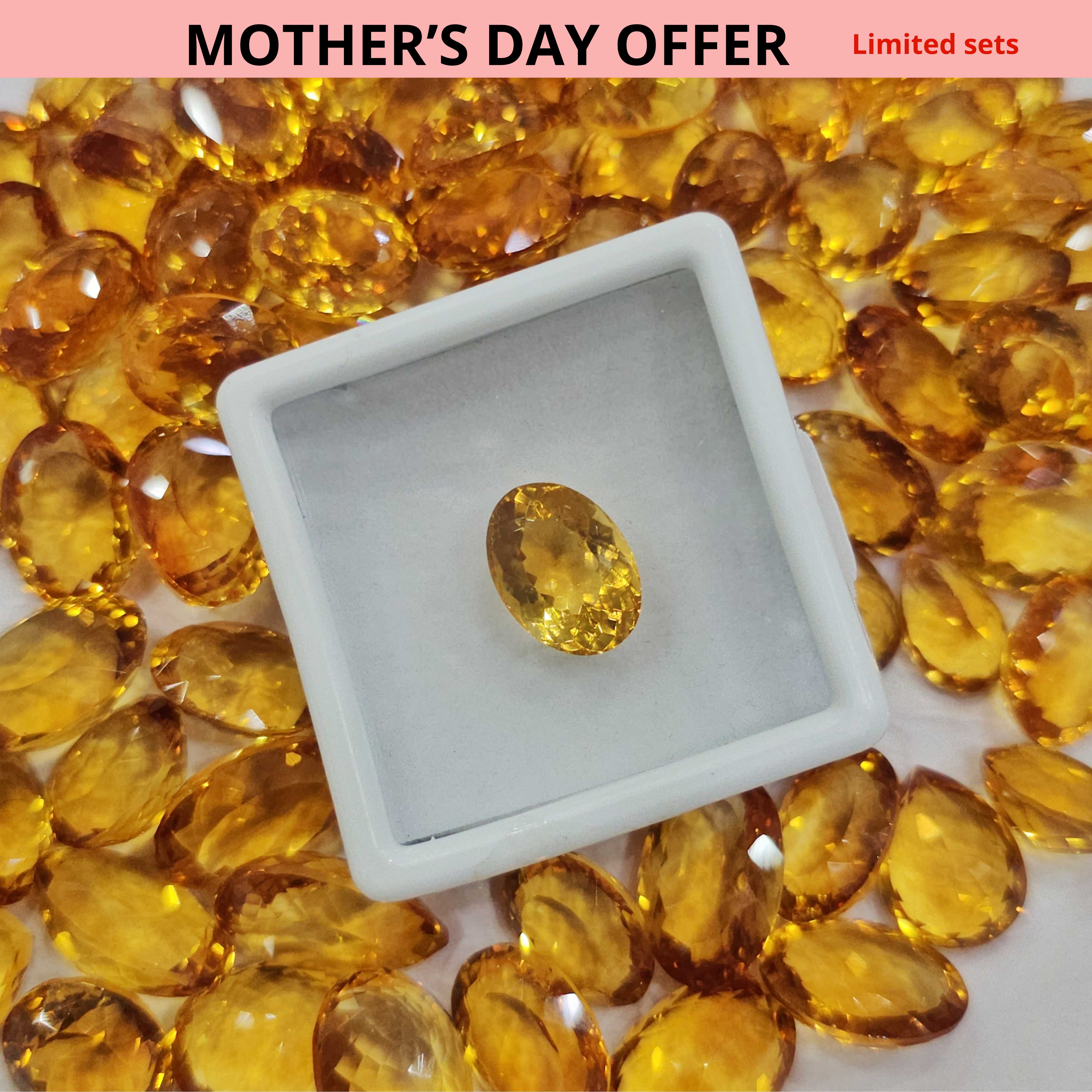 1 Piece deepest Citrines | 15 to 16mm random pick | Clean Clarity - The LabradoriteKing