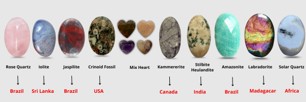 Gemstone curated Box | 1 KG Cabochon Box | 100 +Pcs - The LabradoriteKing