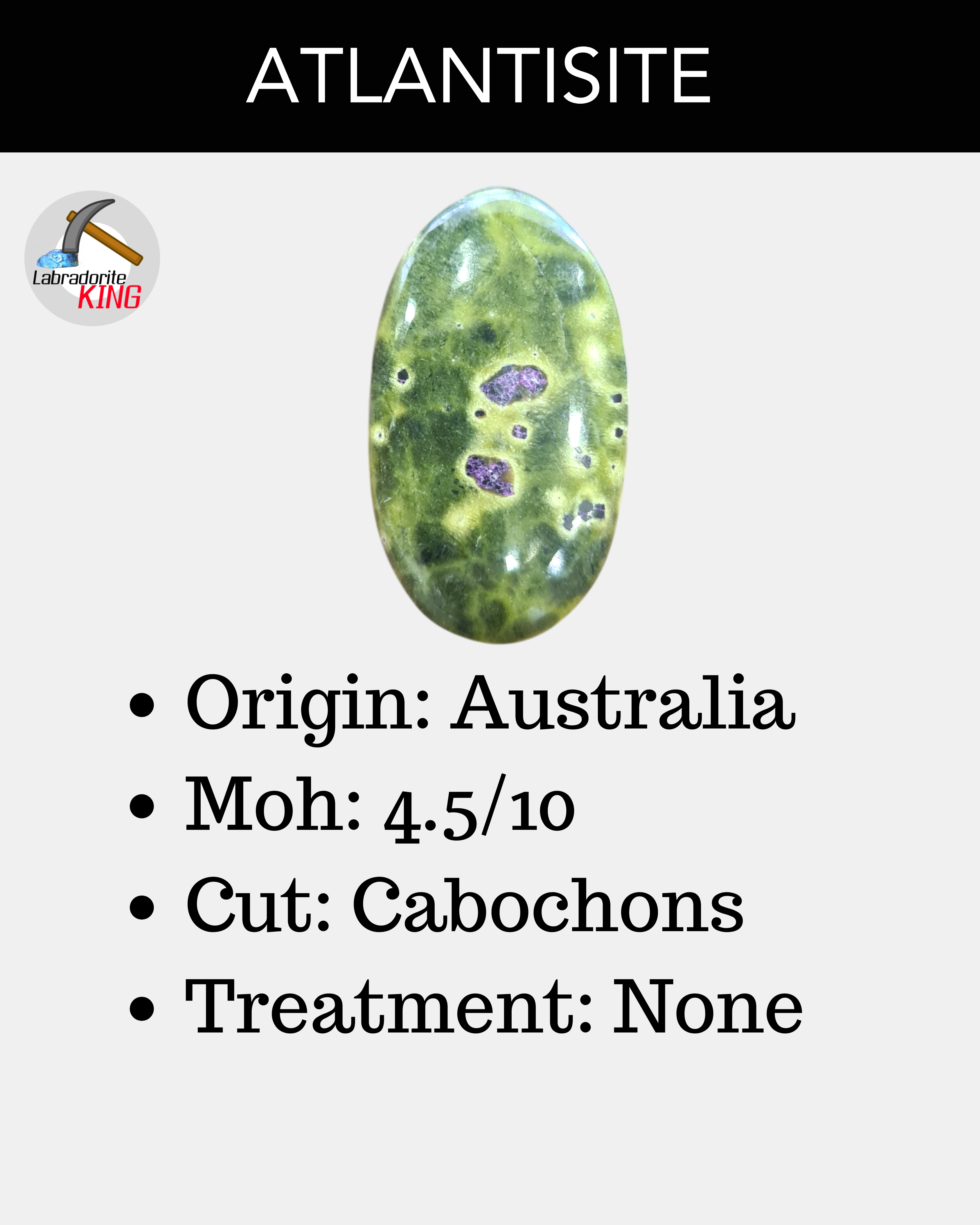 500g / 1kg Atlantisite Cabochons | 120-140Pcs Approx | 18mm to 50mm | Natural Gemstone - The LabradoriteKing