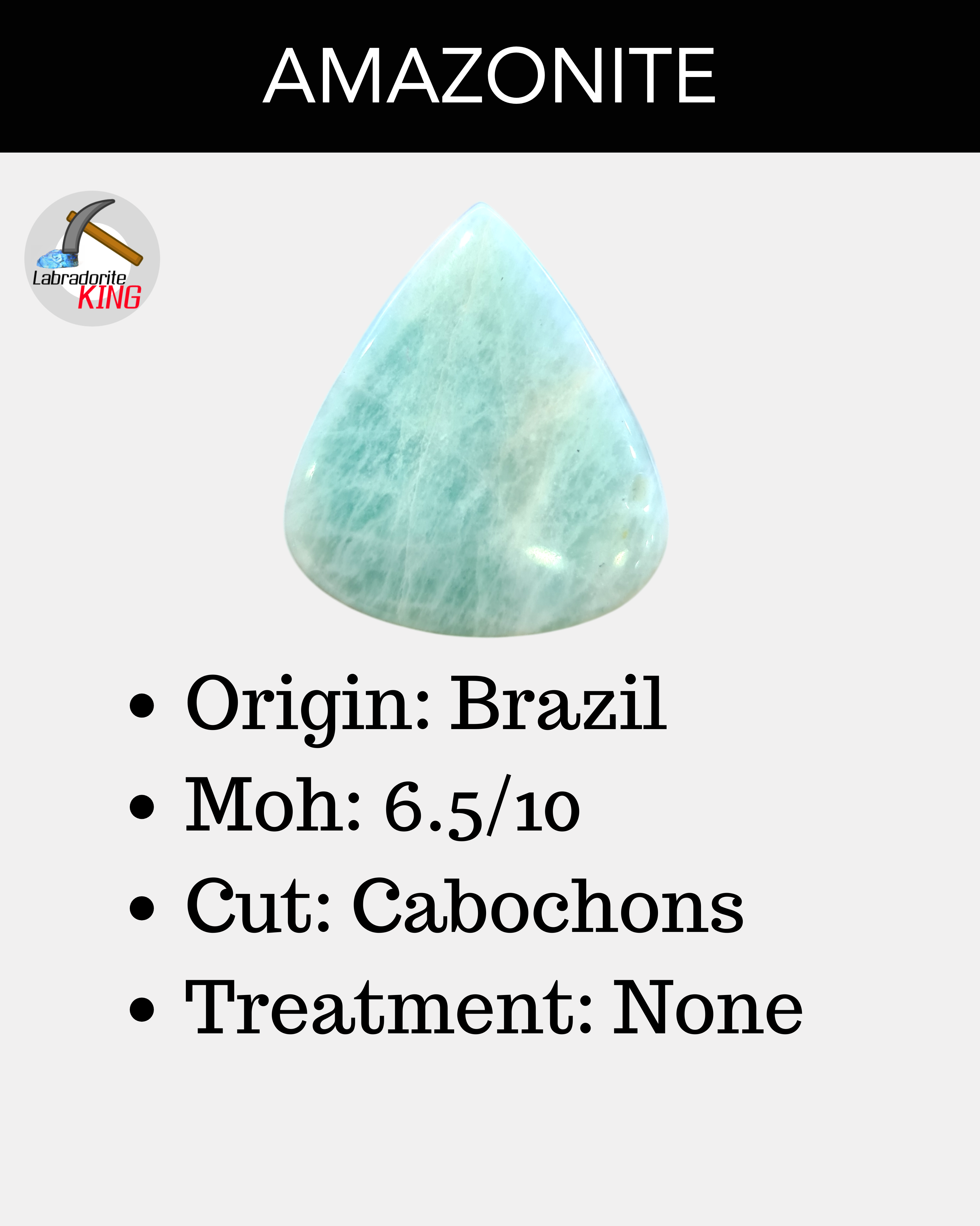 500g of Amazonite Cabochons | 120-140Pcs | 18mm to 50mm | - The LabradoriteKing