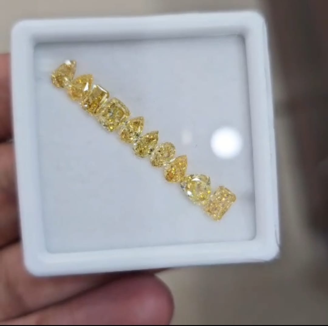 Yellow Diamond 3.76 Cts