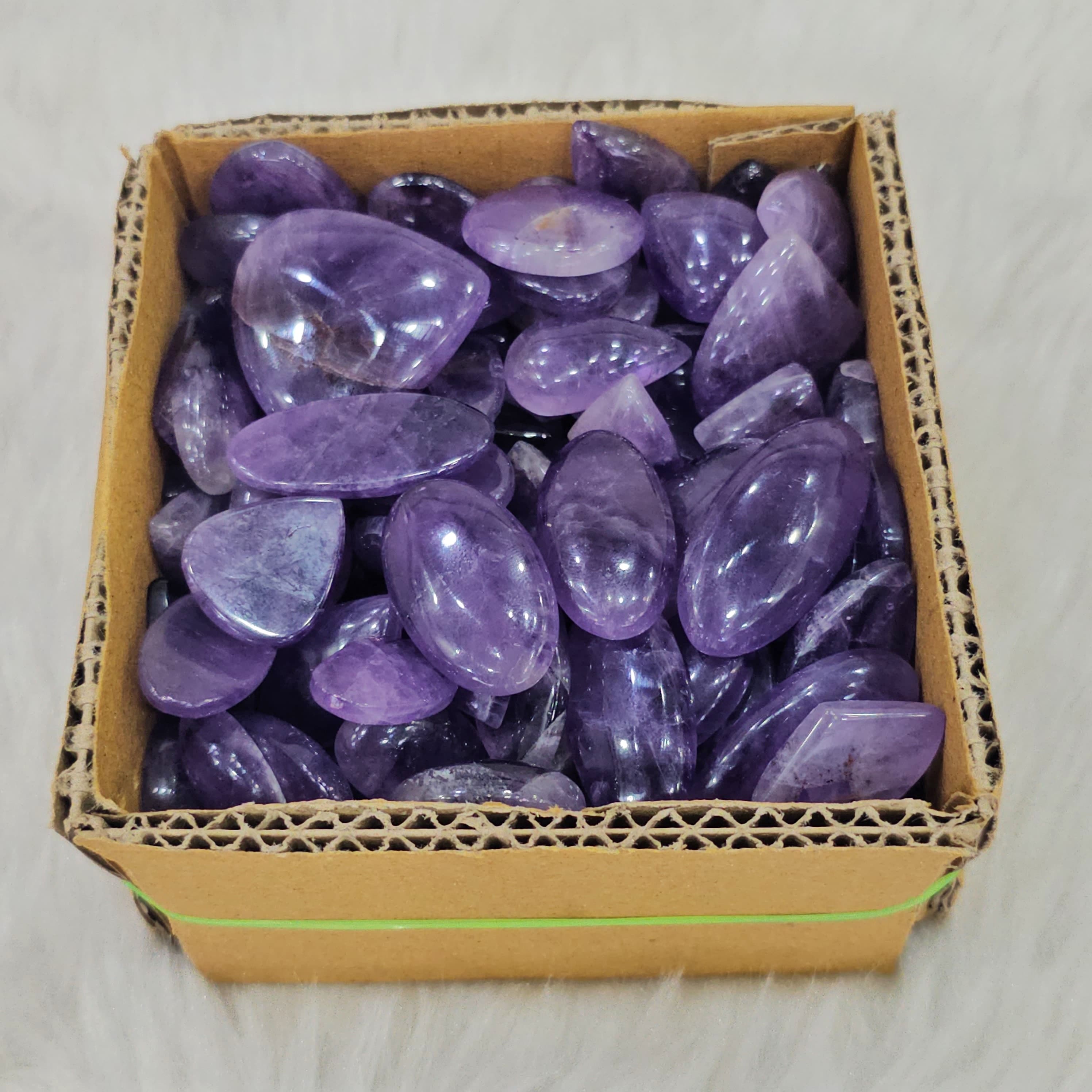 500 Gram box Amethyst Trapiche and Lace | 1"-2" Inches Approx 30-40 pcs - The LabradoriteKing