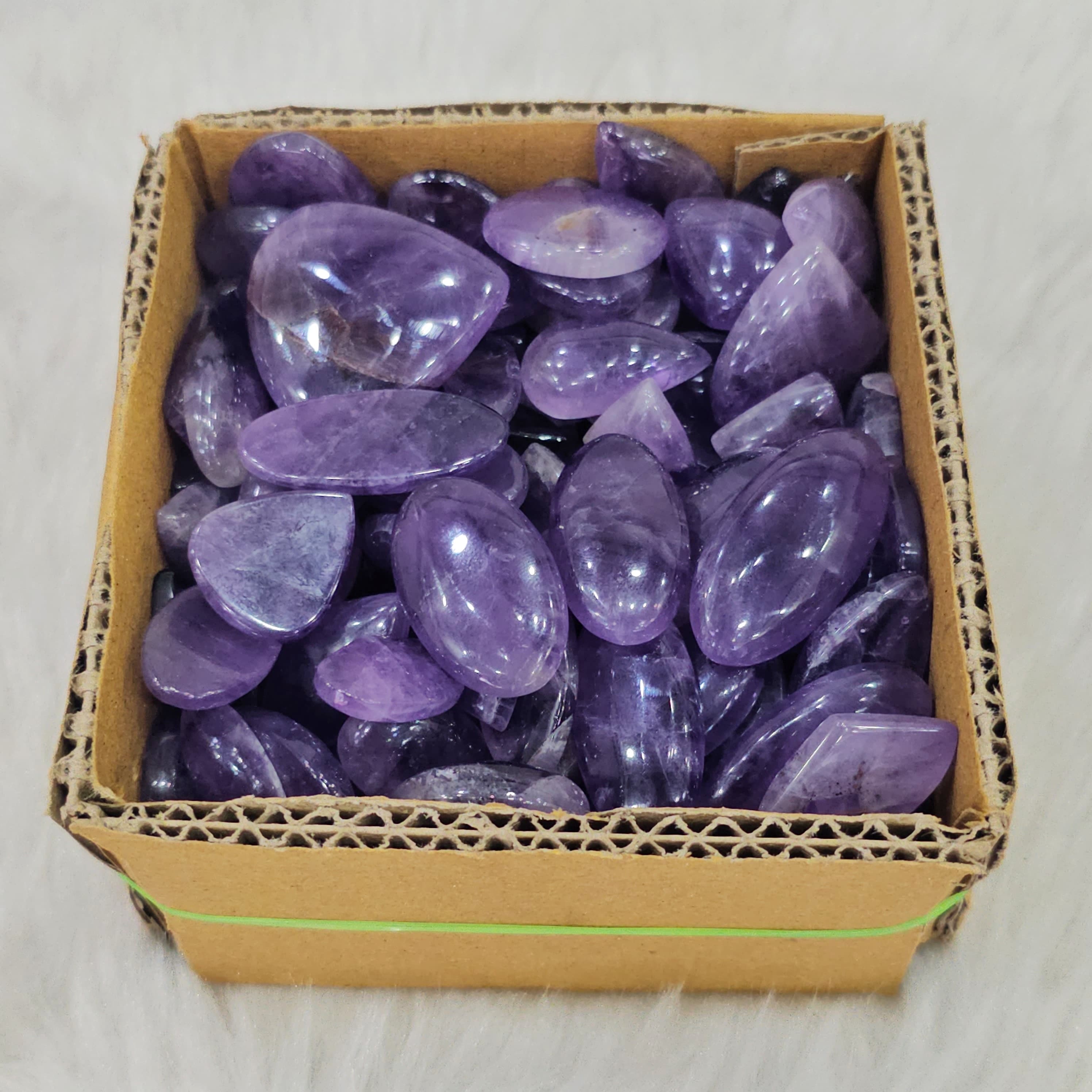 500 Gram box Amethyst Trapiche and Lace | 1"-2" Inches Approx 30-40 pcs - The LabradoriteKing