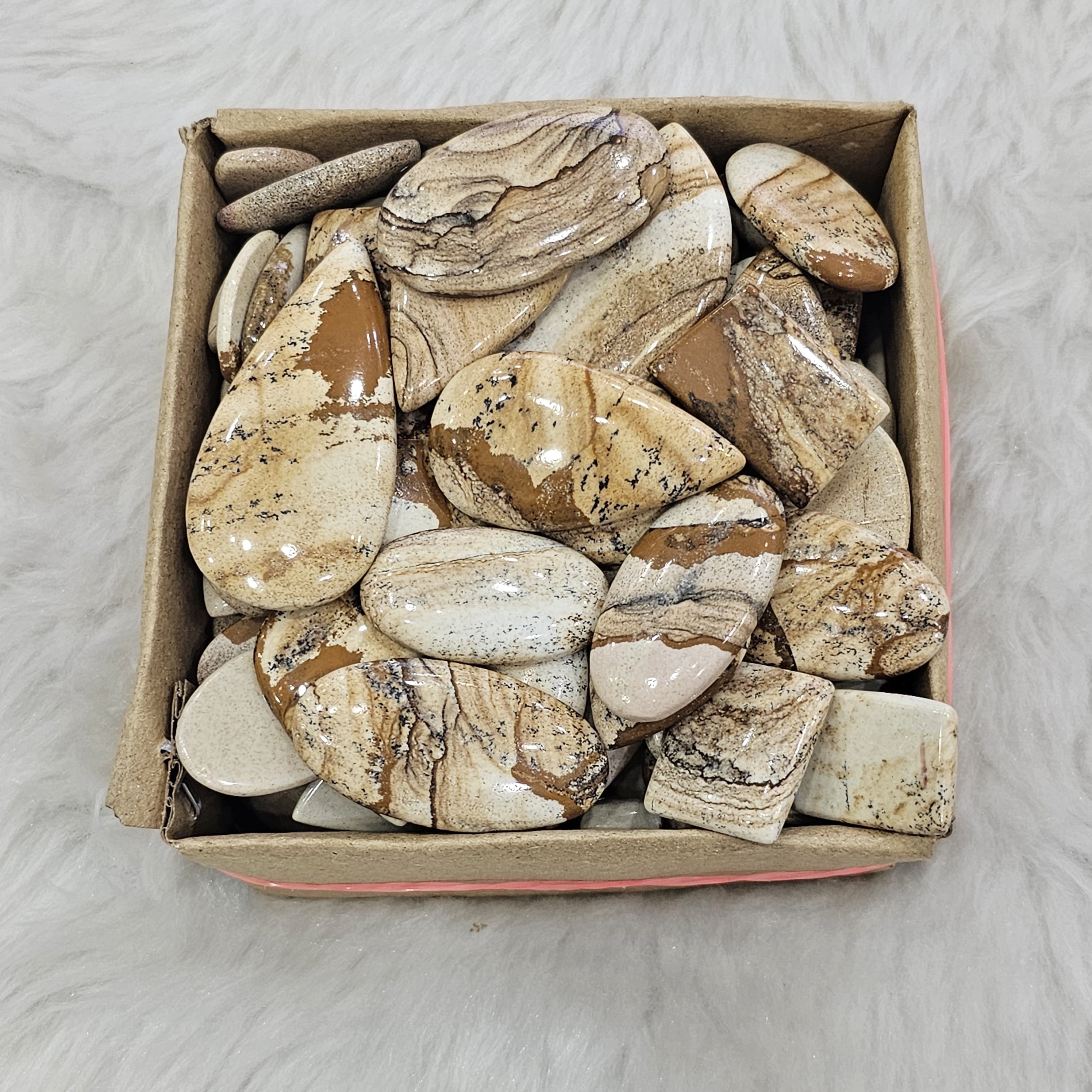 500Gram/1Kg Picture Jasper | 1"-3" Inches  | 90-110 Pcs - The LabradoriteKing