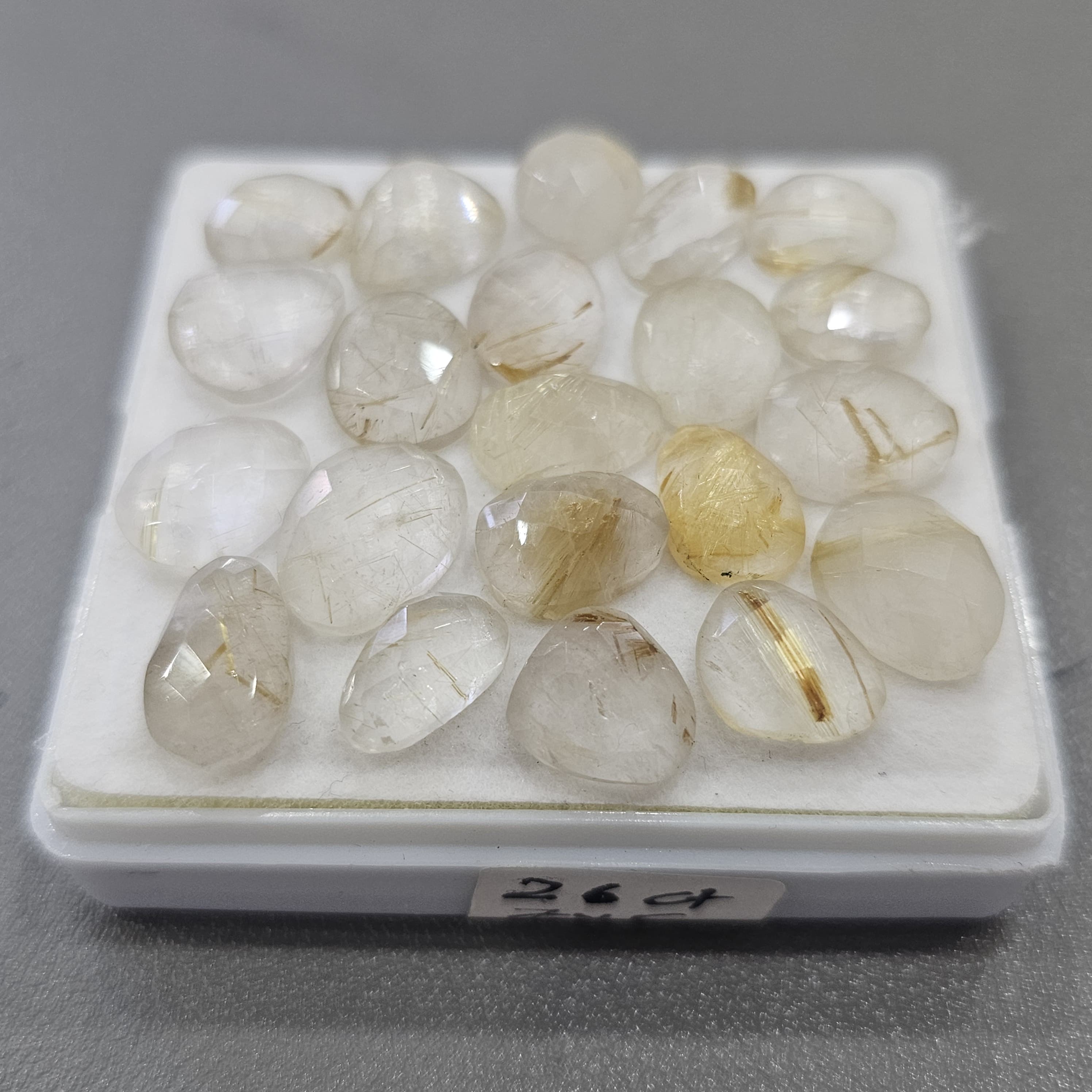 21 Pcs Of Mix Natural Golden Rutile Quartz Rosecut | Shape: fancy | Size: 11-14mm - The LabradoriteKing