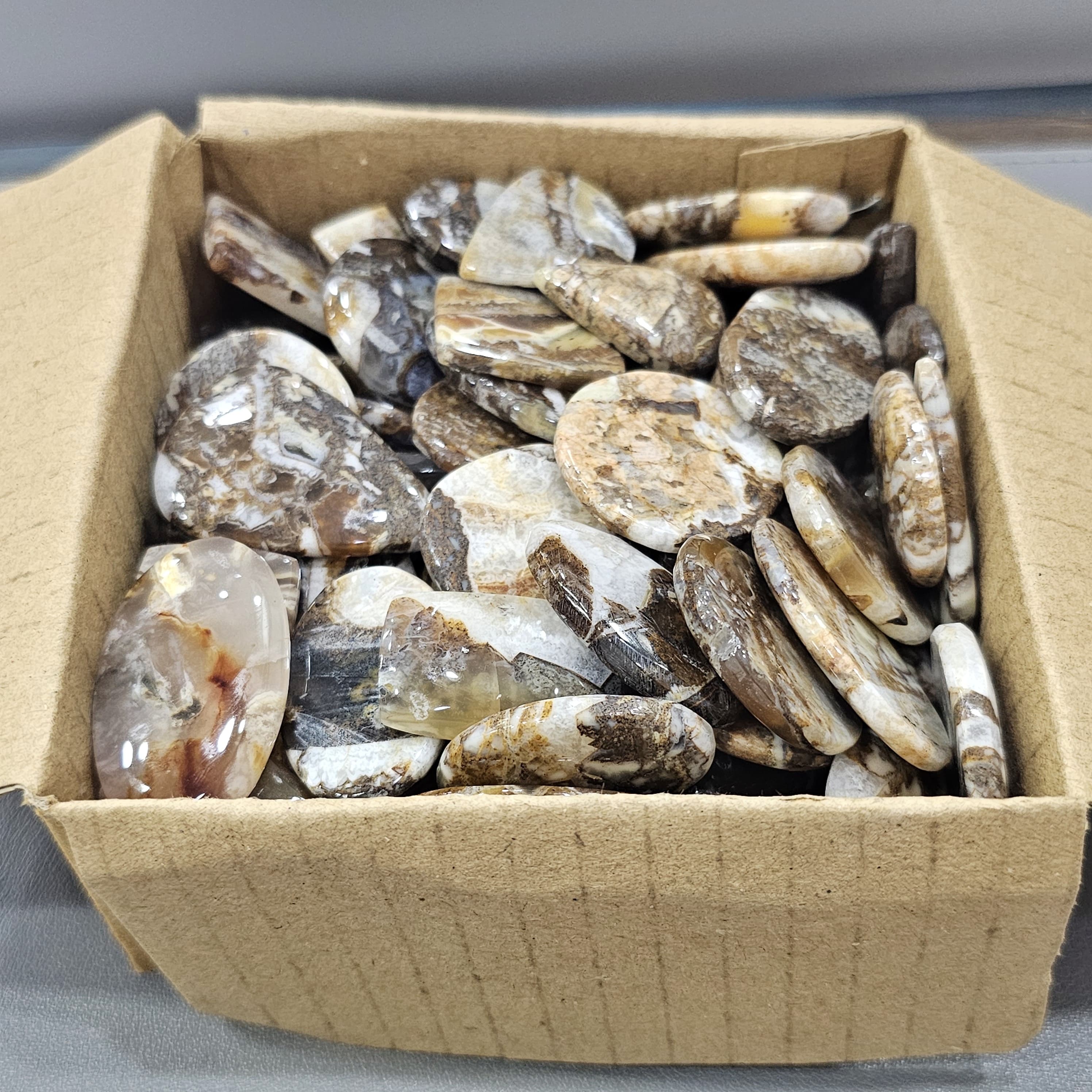 500 Grams/1KG Turkish Jasper Cabochons Cabochon | 1" to 2" Inches | 80-110Pcs - The LabradoriteKing