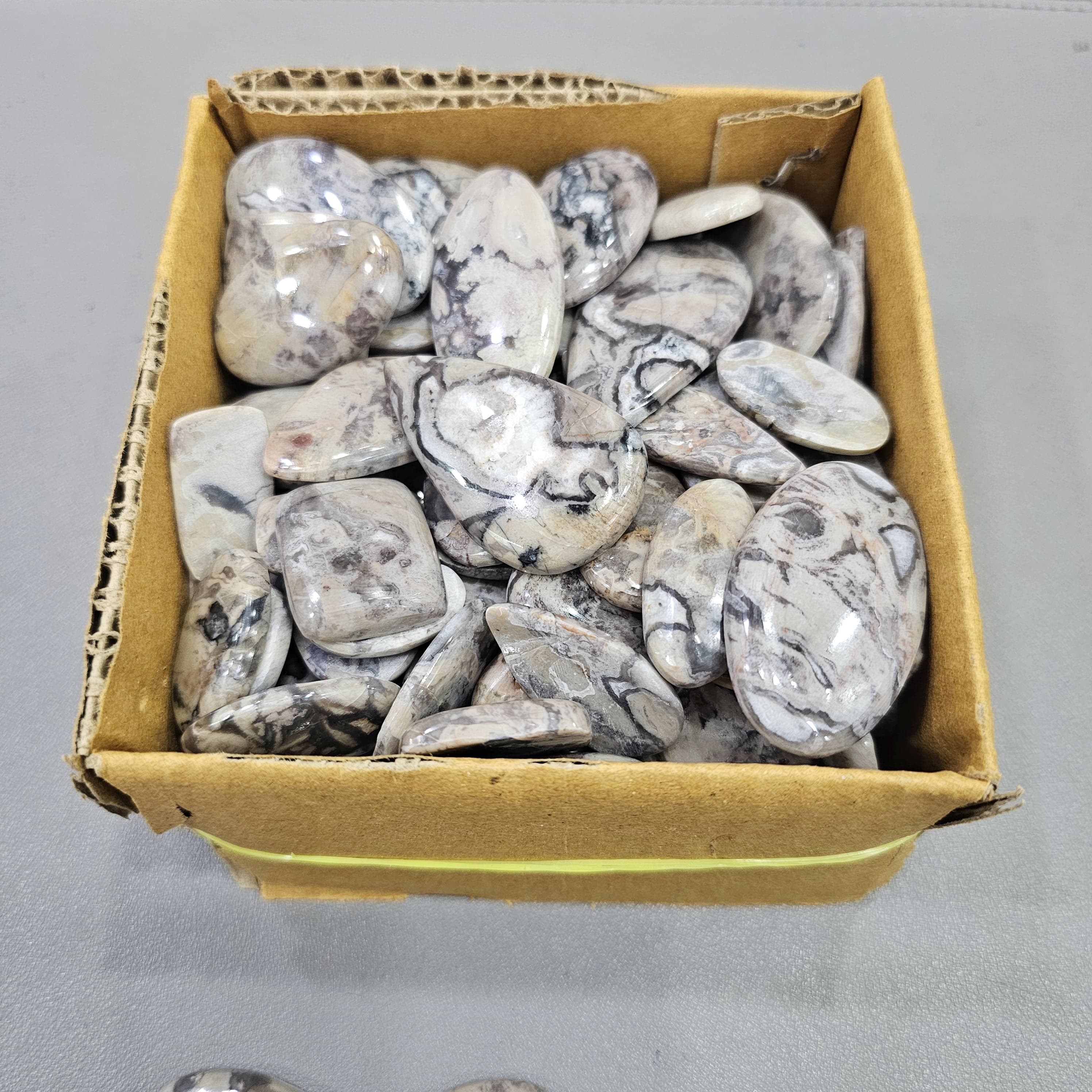 500 Grams/1KG Wave Jasper Cabochon | 1" to 2" Inches | 80-110Pcs - The LabradoriteKing