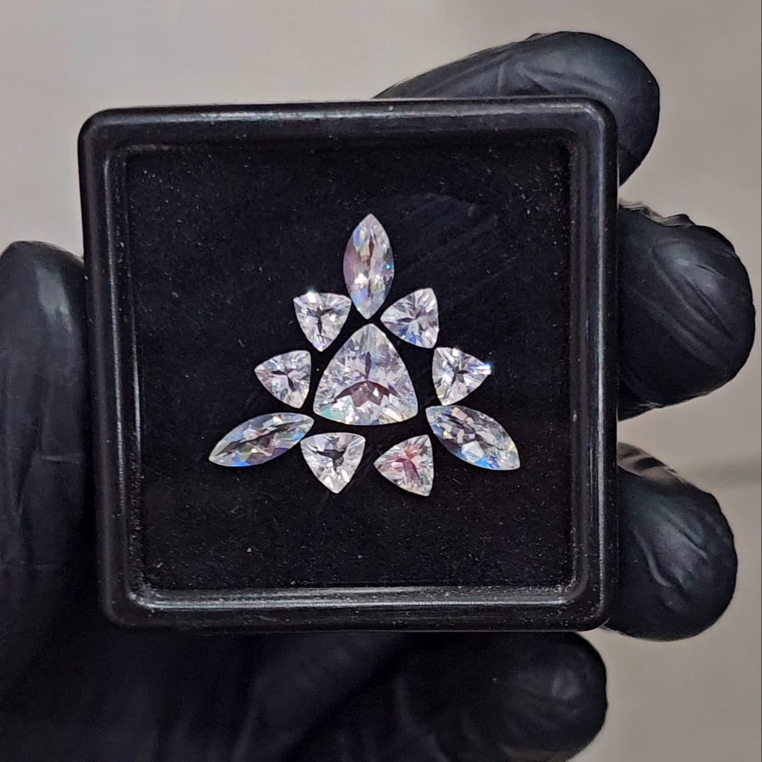 10 Pcs Natural Madagascar Moonstones Faceted | Shape: Mix | Size: 4-8mm | Top quality - The LabradoriteKing