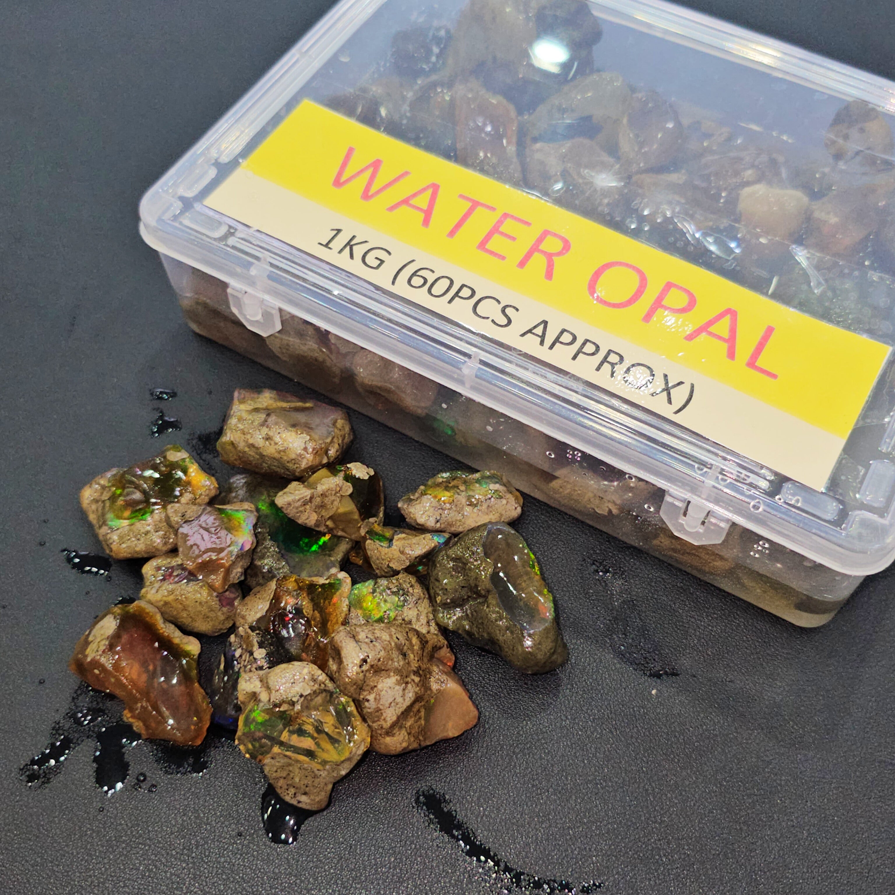1Kg/ 500 gram of Natural Ethiopian Water Opal | Specimen Grade | All with play of colours