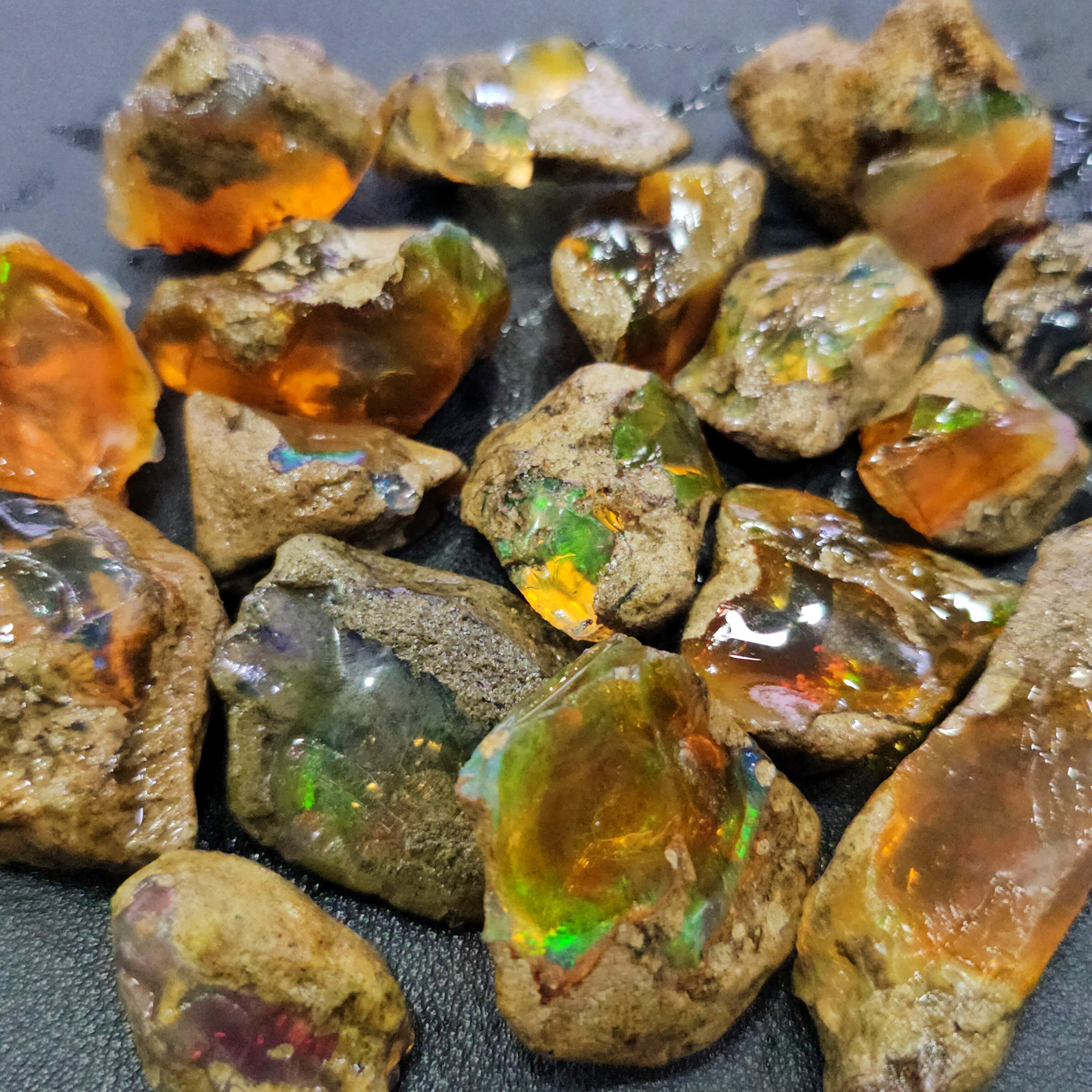 1Kg/ 500 gram of Natural Ethiopian Water Opal | Specimen Grade | All with play of colours