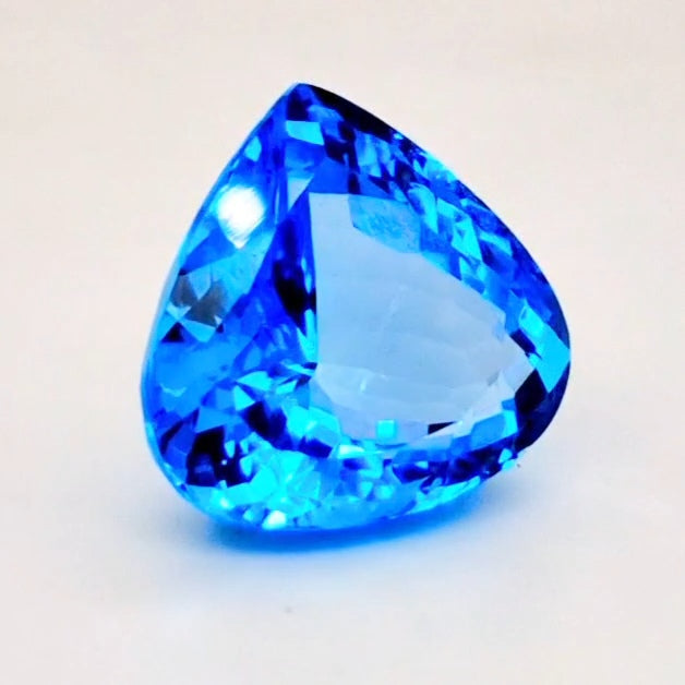 Natural Swiss Blue Topaz Faceted | Teardrop | 17mm - The LabradoriteKing