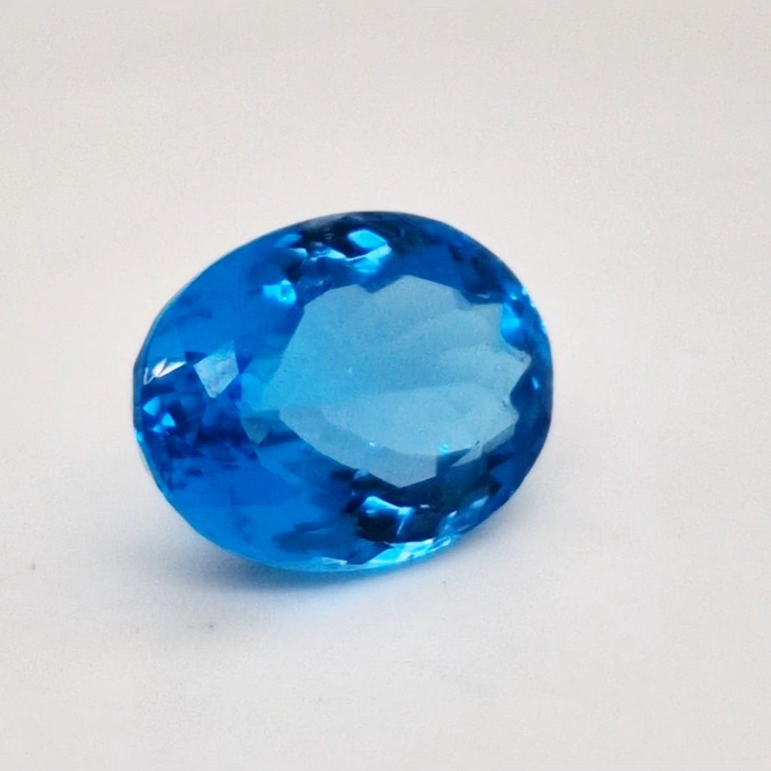Natural Swiss Blue Topaz Faceted | Oval | 16x12mm - The LabradoriteKing