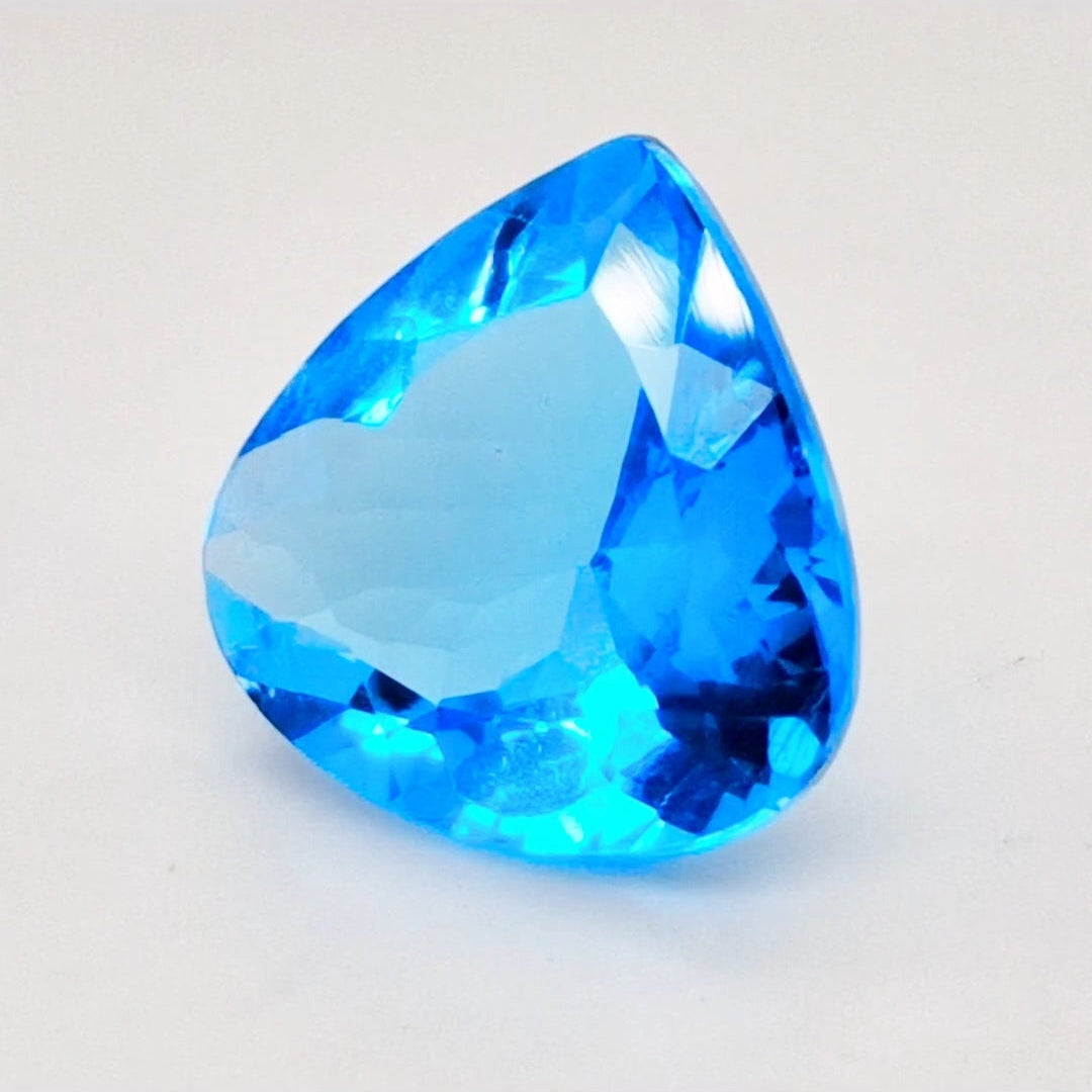 Natural Swiss Blue Topaz Faceted | Teardrop | 15mm - The LabradoriteKing