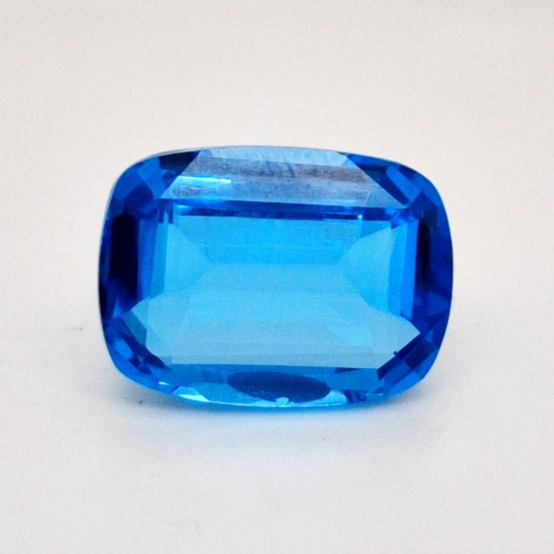 Natural Swiss Blue Topaz Faceted | Rectangle | 15x11mm - The LabradoriteKing