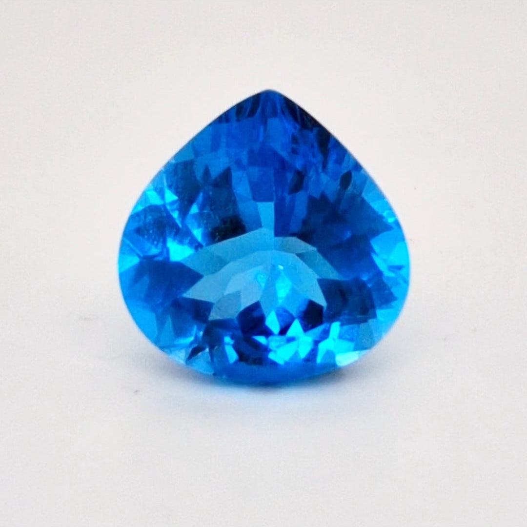Natural Swiss Blue Topaz Faceted | Teardrop | 13mm - The LabradoriteKing