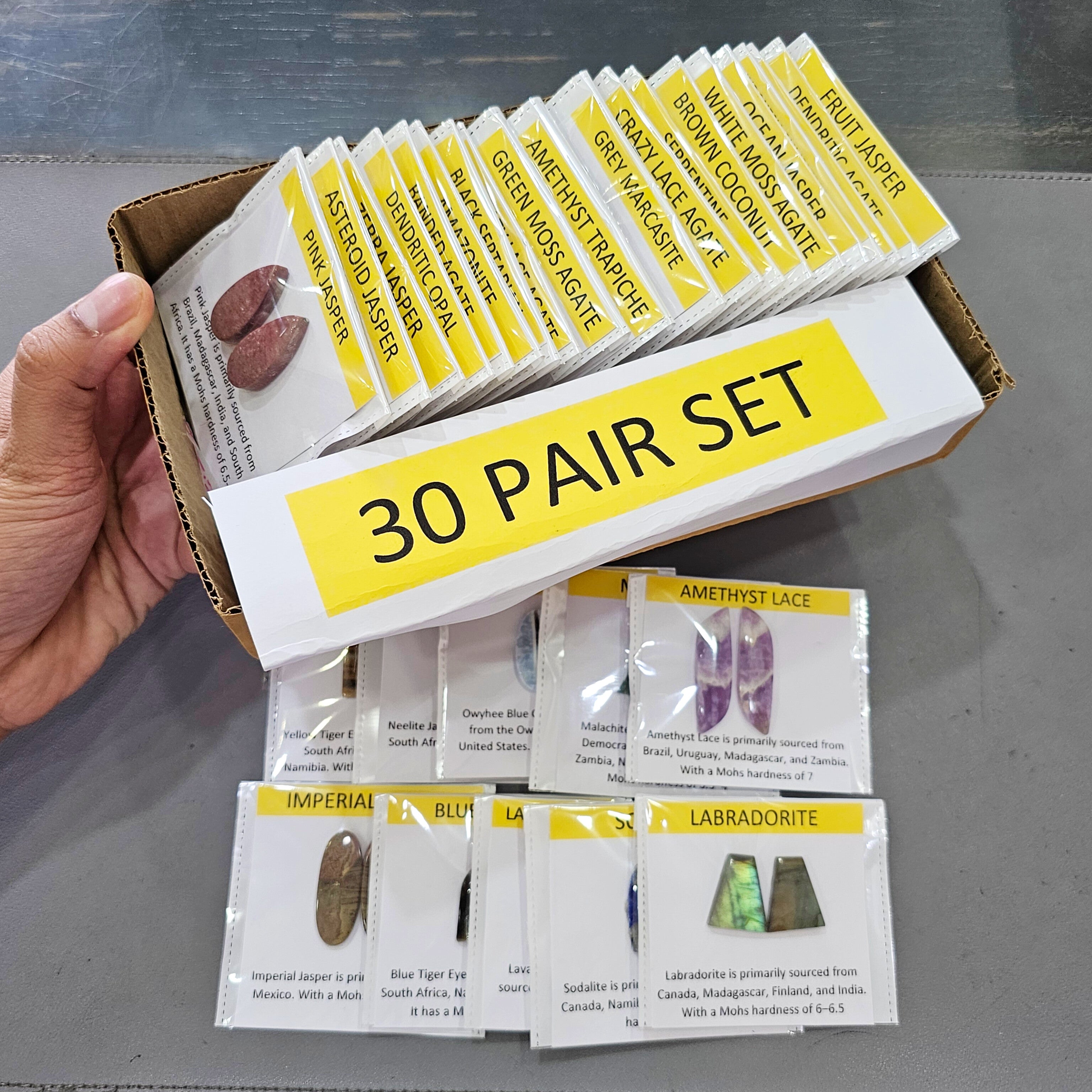 Pairs ultimate Gemstone set | 30 Unqiue Pairs with description