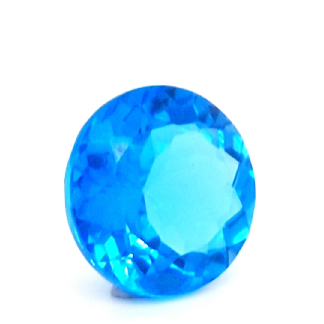 Natural Swiss Blue Topaz Faceted | Round | 14mm