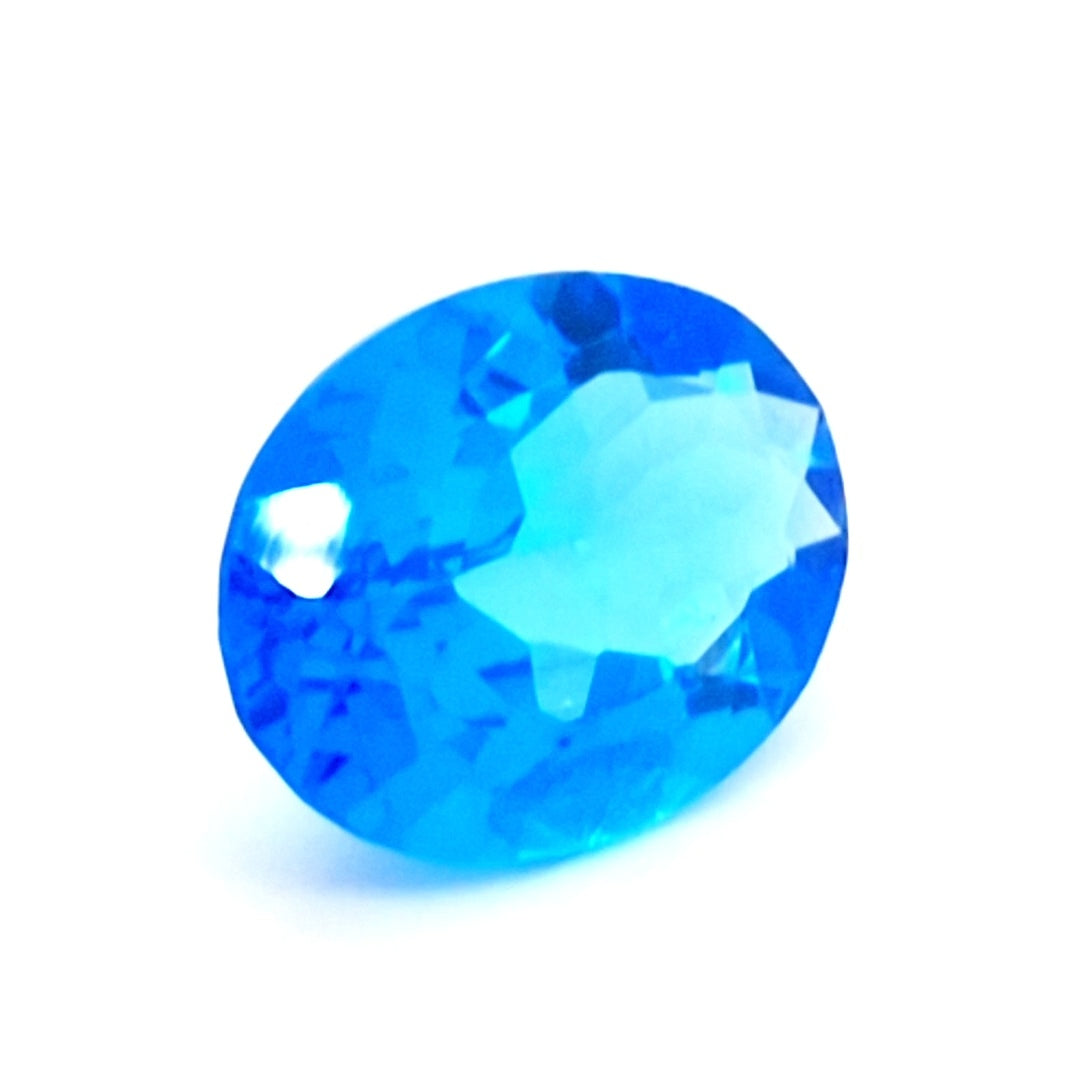 Natural Swiss Blue Topaz Faceted | Oval | 18x13mm