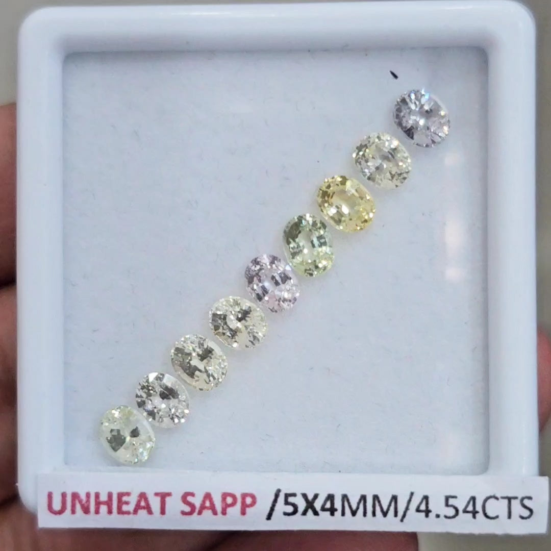 Box Of Natural Sri Lanka Unheated Sapphire | 5x4mm | Mix Shape