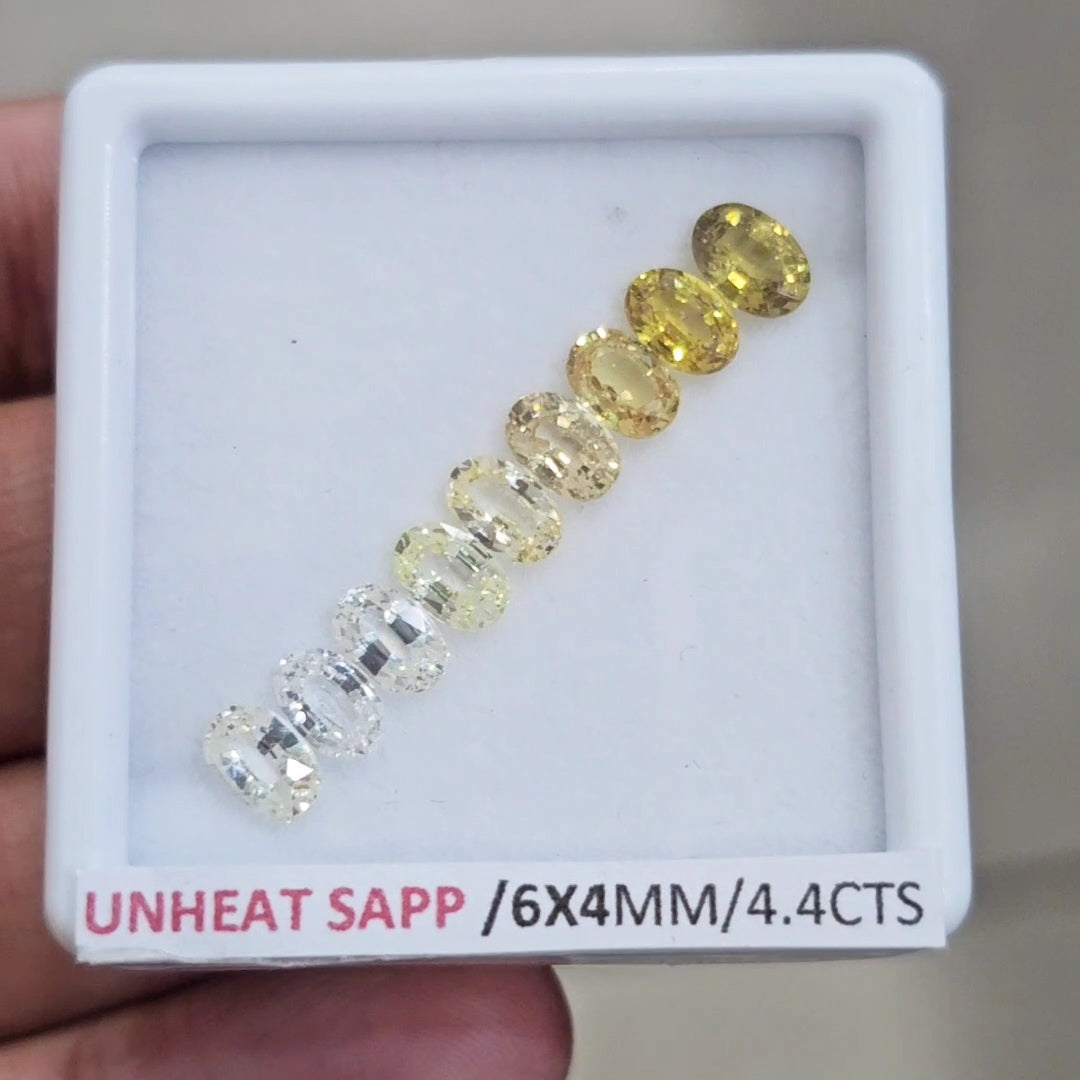 Box Of Natural Sri Lanka Unheated Sapphire | 6x4mm | Oval