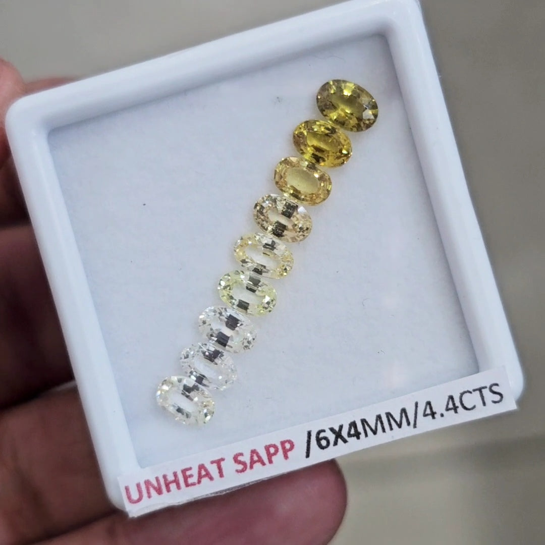 Box Of Natural Sri Lanka Unheated Sapphire | 6x4mm | Oval