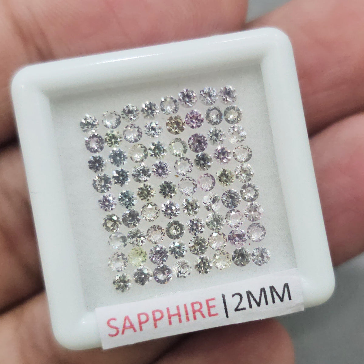 9 Boxes of Sapphire Melee | Ideal-Round Cut | New Pack