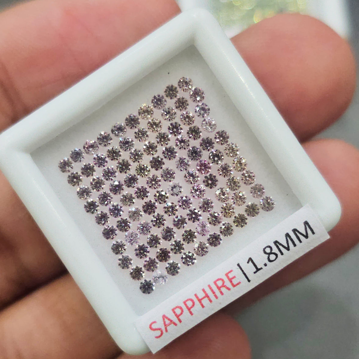 9 Boxes of Sapphire Melee | Ideal-Round Cut | New Pack