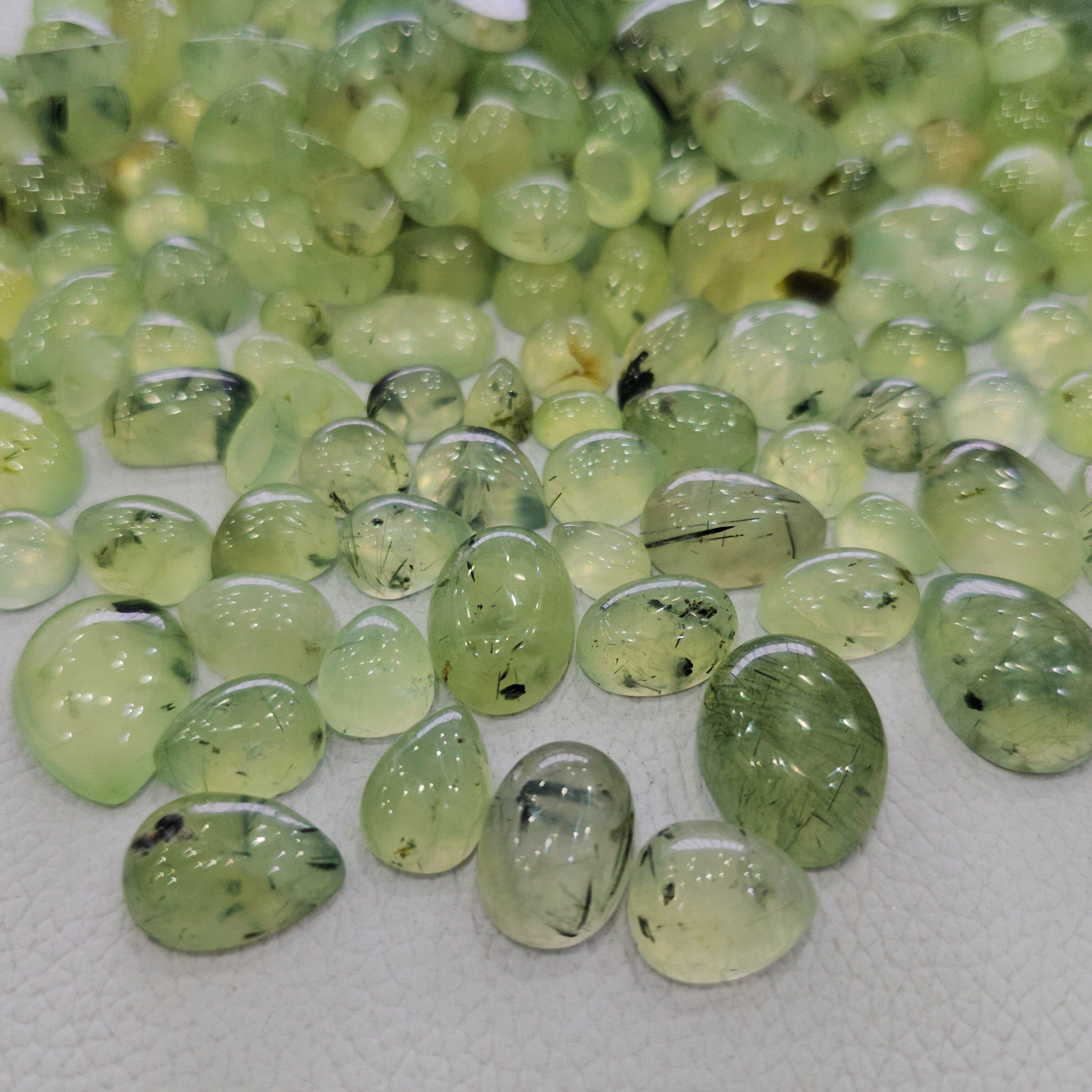 100 Grams Of Prehnite | 50-60 pcs | 10mm-20mm | Good Quality - The LabradoriteKing