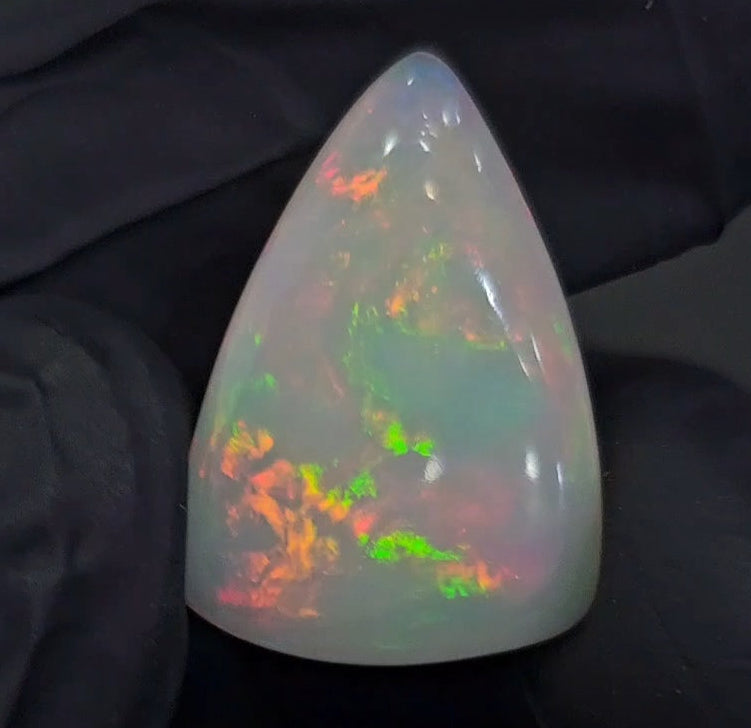Natural Ethiopian Opal Cabochon Multi Fire | Triangle| Size: 24x17mm | 8.4Cts - The LabradoriteKing
