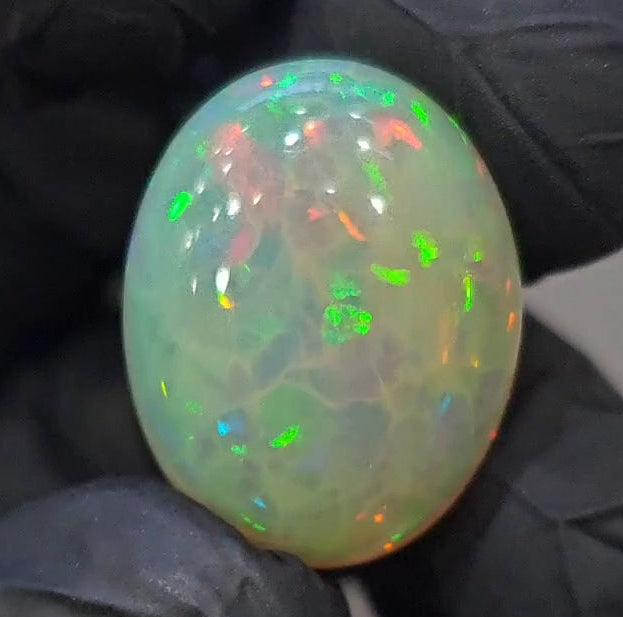 Natural Ethiopian Opal Cabochon Multi Fire | Oval| Size: 20x16mm | 14Cts - The LabradoriteKing