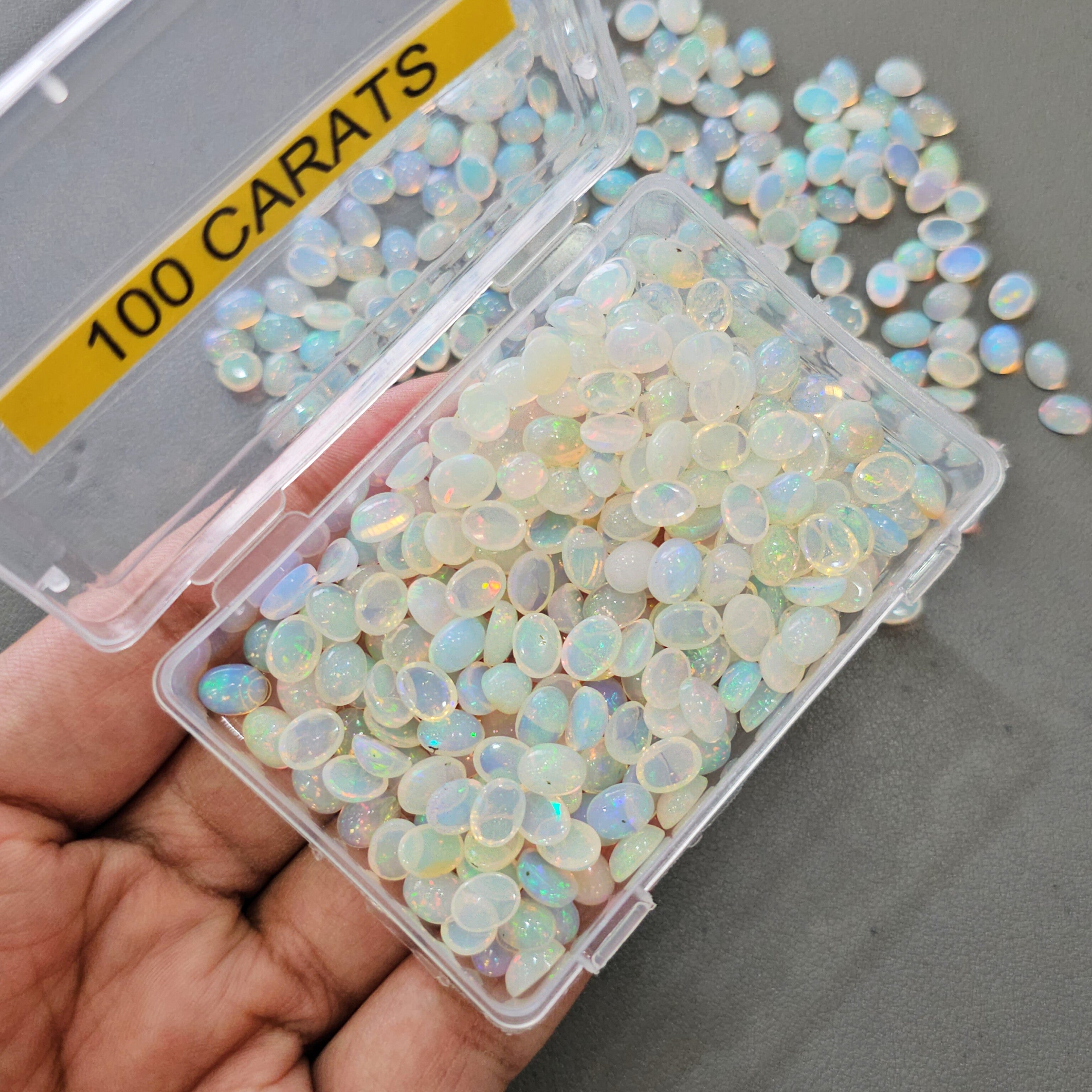 100 Carats of High Quality Natural Opals | 7mm to 9mm | 100 Pcs approx