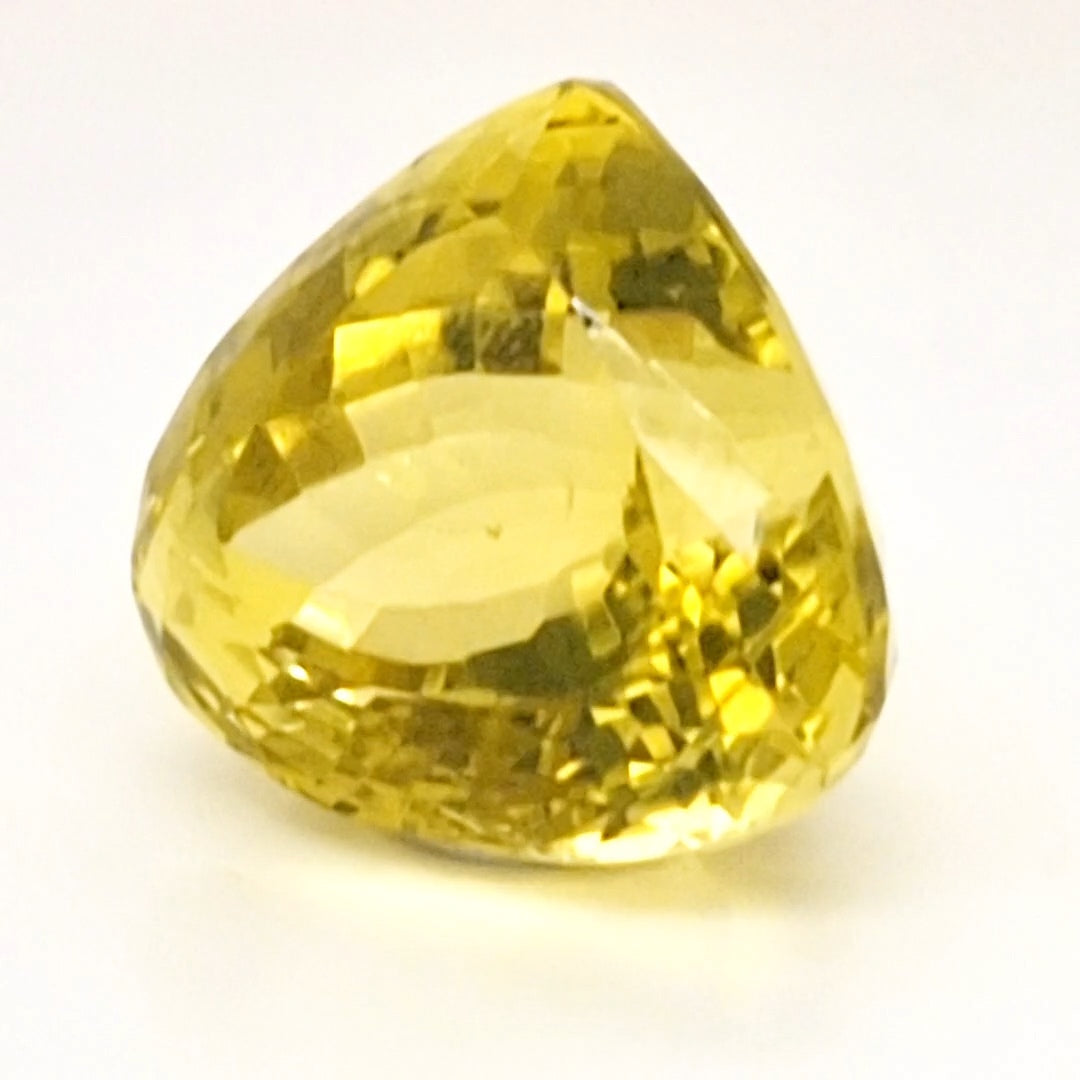 Natural Lemon Quartz Faceted | Pear | 21x20mm
