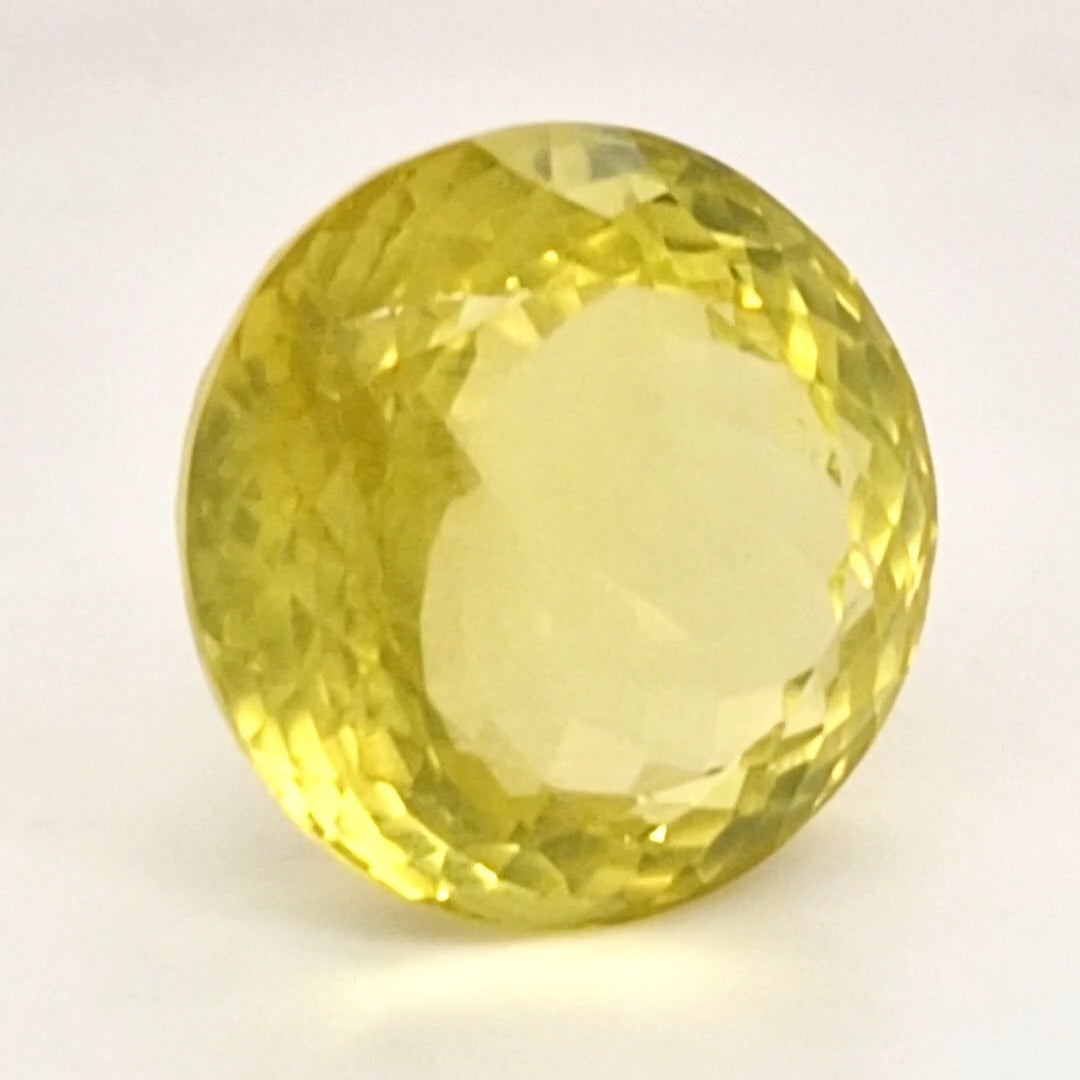 Natural Lemon Quartz Faceted | Round | 20mm