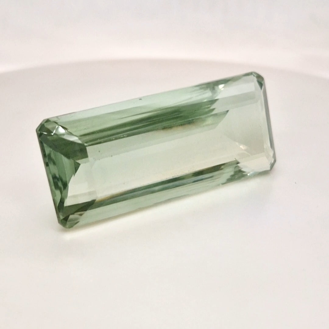 Natural Prasiolite Faceted | Rectangle | 47x19mm