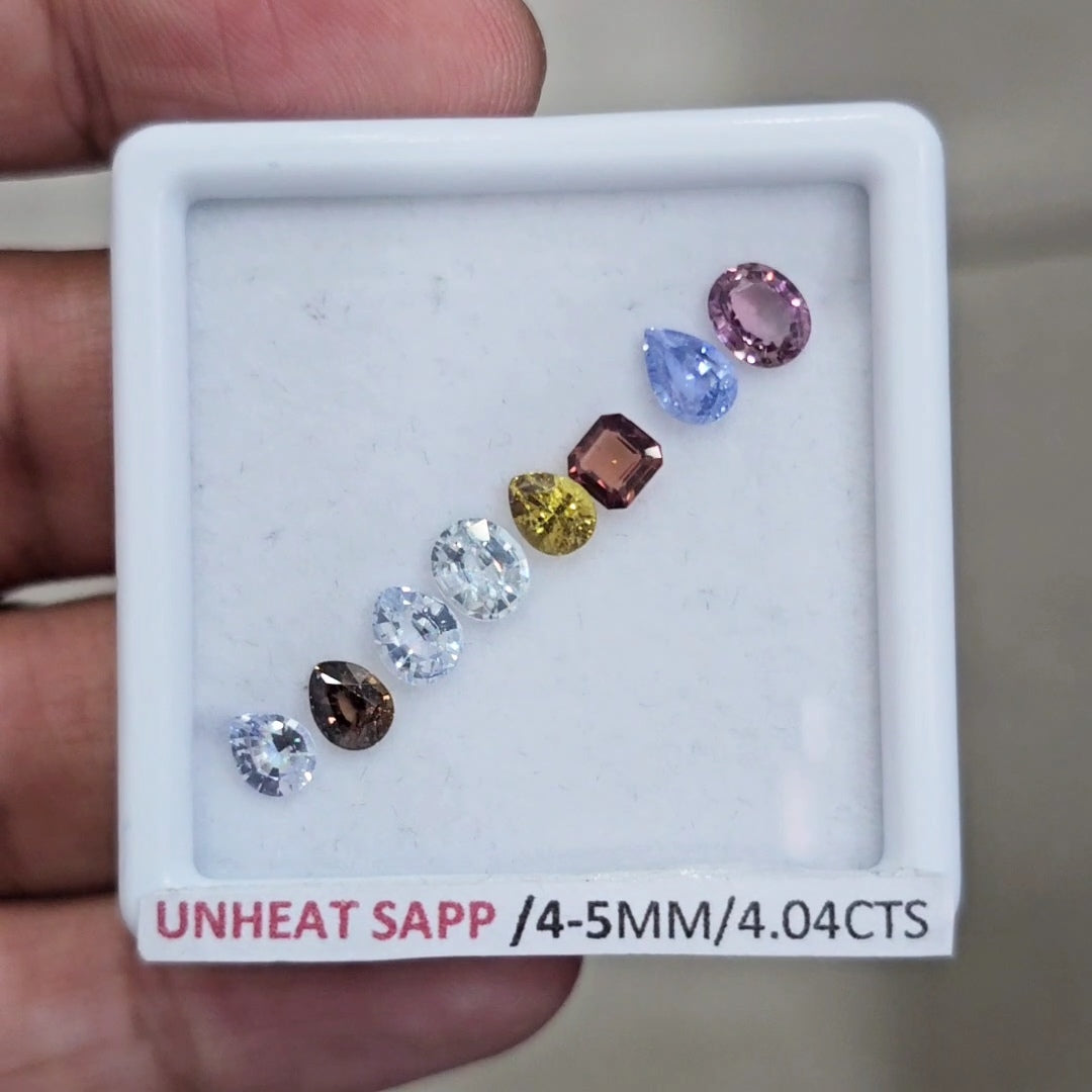 Natural Madagascar Sapphire | 4-5mm | Mix Shape