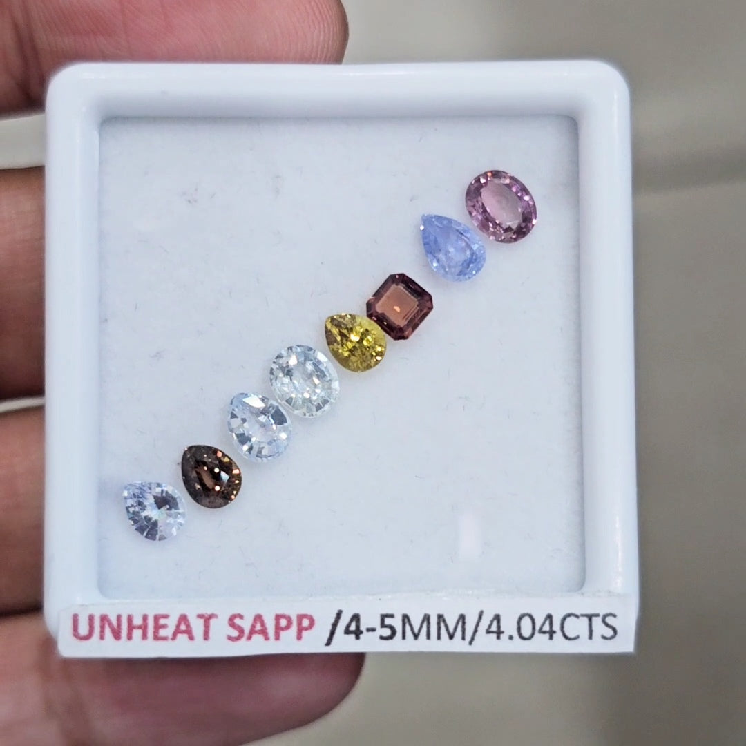 Natural Madagascar Sapphire | 4-5mm | Mix Shape