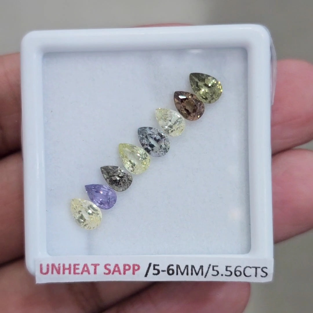 Natural Madagascar Sapphire | 5-6mm | Pear