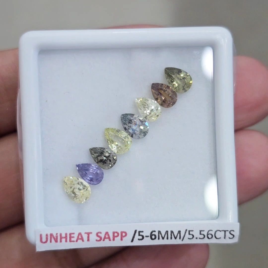 Natural Madagascar Sapphire | 5-6mm | Pear