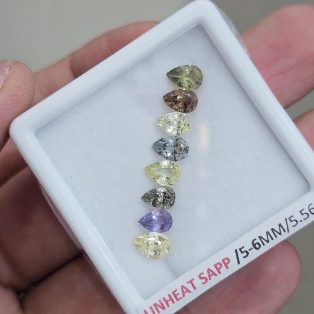 Natural Madagascar Sapphire | 5-6mm | Pear