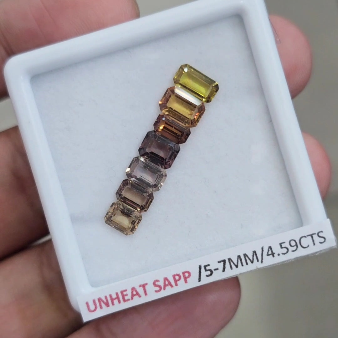 Natural Madagascar Sapphire | 5-7mm | Rectangle