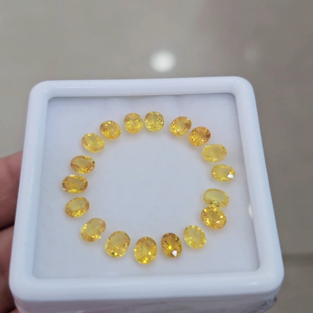 Box Of Natural Thailand Heated Sapphire | 5x4mm | Oval