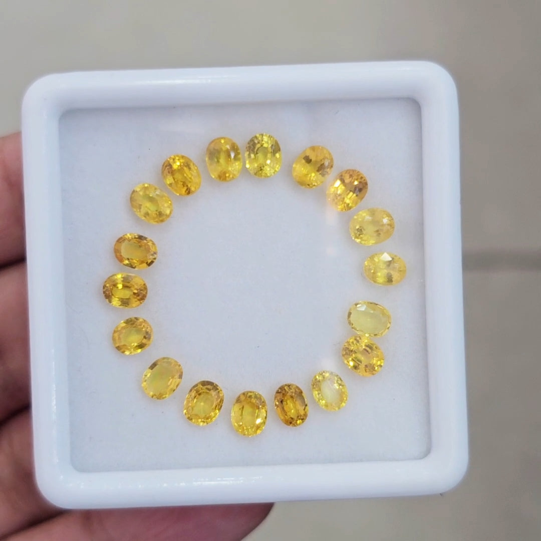 Box Of Natural Thailand Heated Sapphire | 5x4mm | Oval