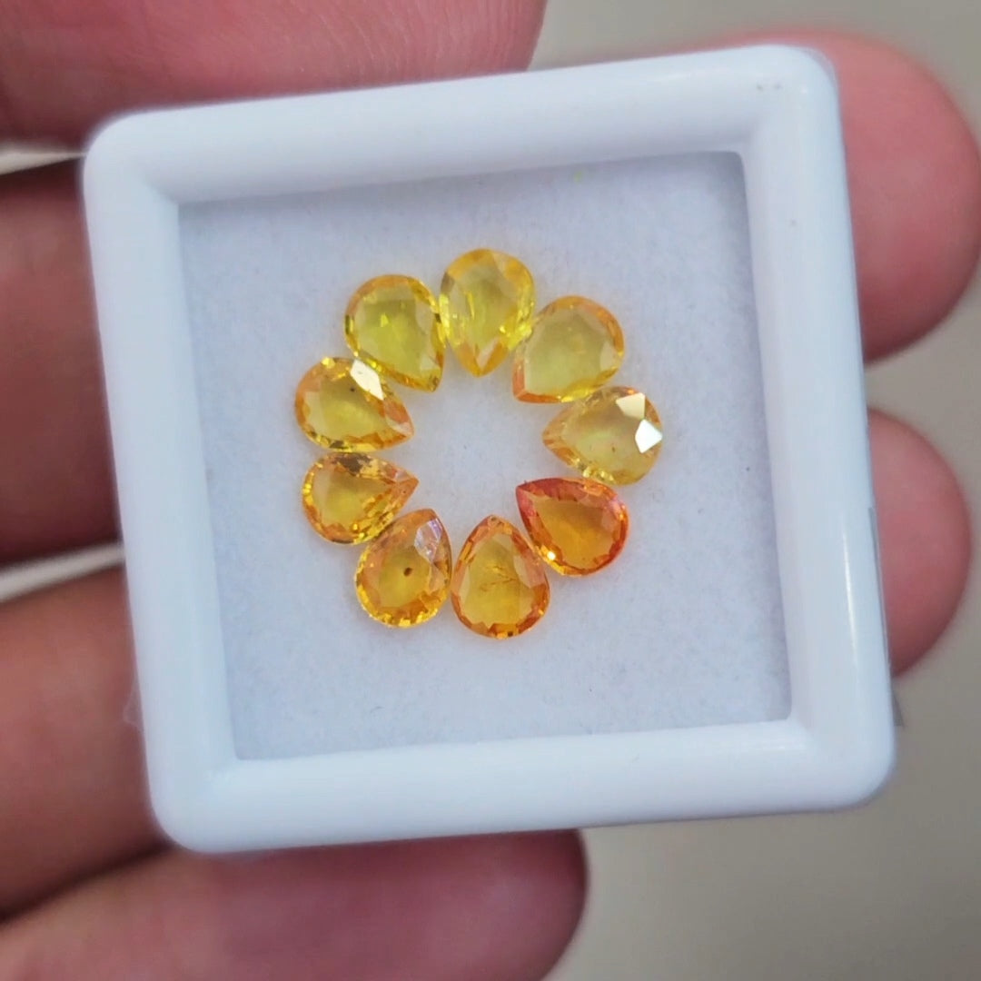 Box Of Natural Thailand Heated Sapphire | 5x4mm | Pear