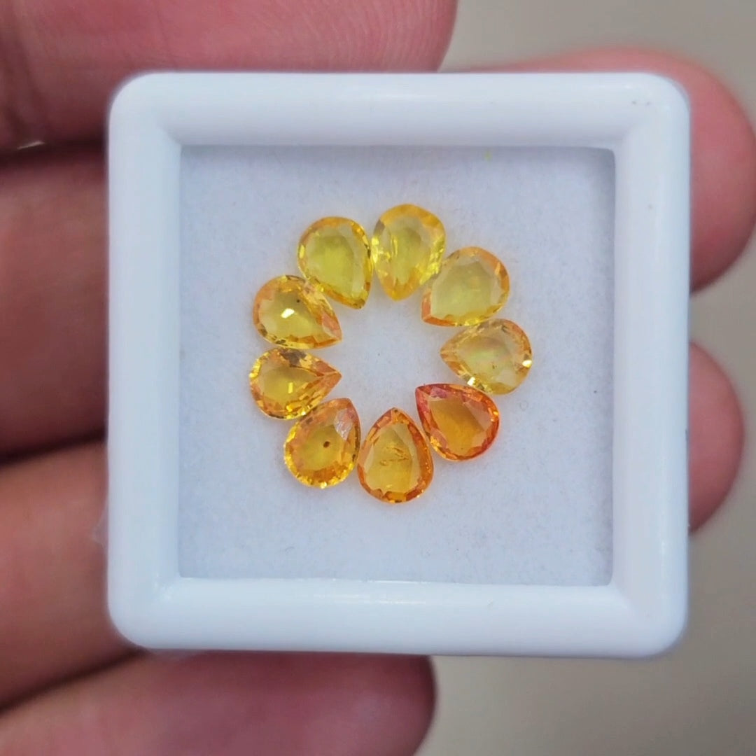 Box Of Natural Thailand Heated Sapphire | 5x4mm | Pear